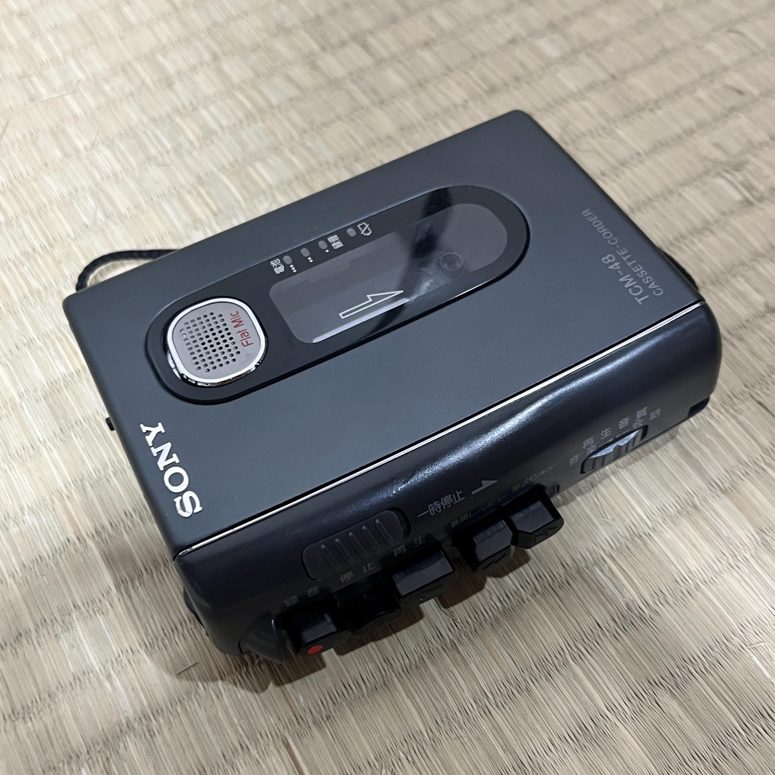 Sony TCM-48 Cassette-Corder Walkman – Vintage Portable Tape Recorder – Tested Working