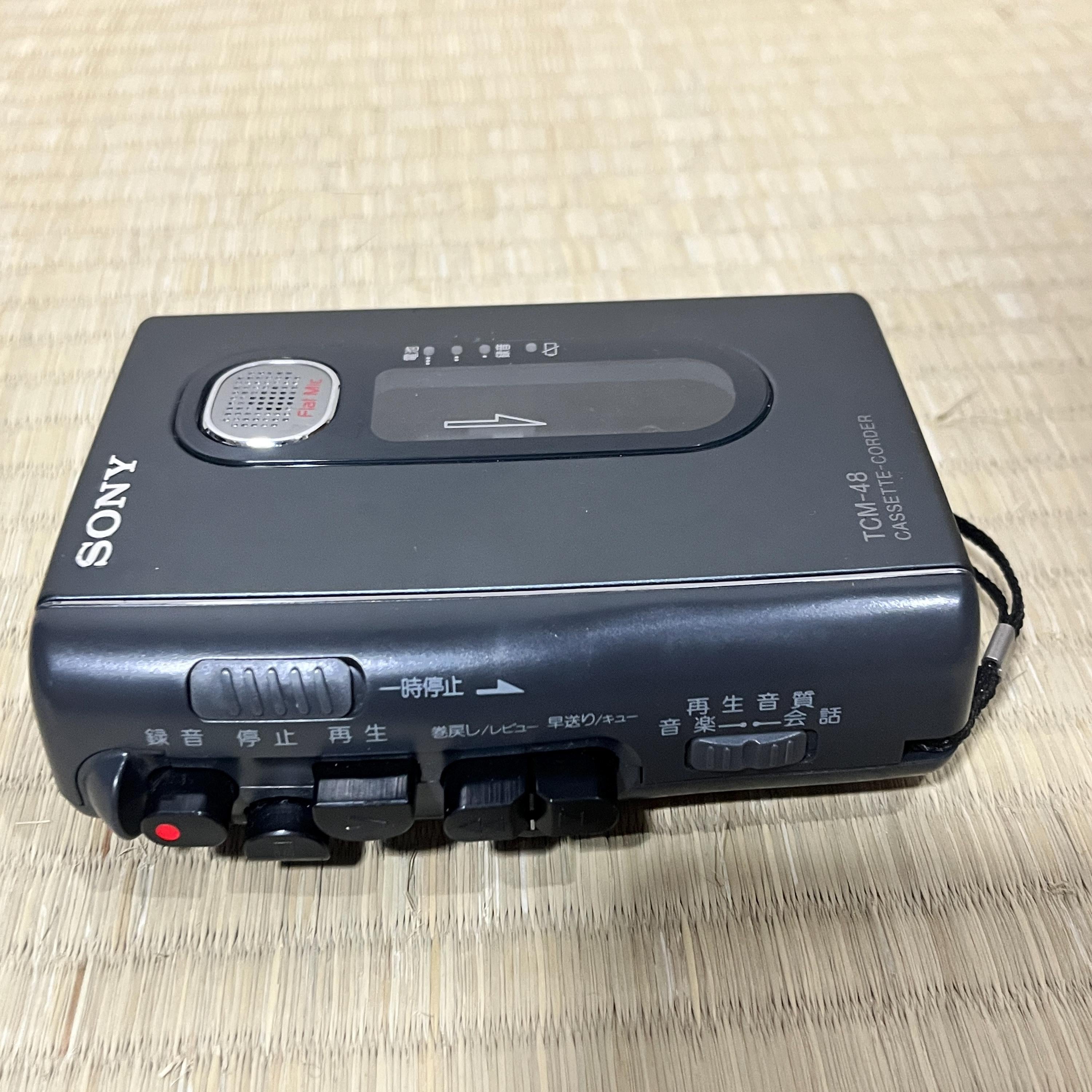 Sony TCM-48 Cassette-Corder Walkman – Vintage Portable Tape Recorder – Tested Working