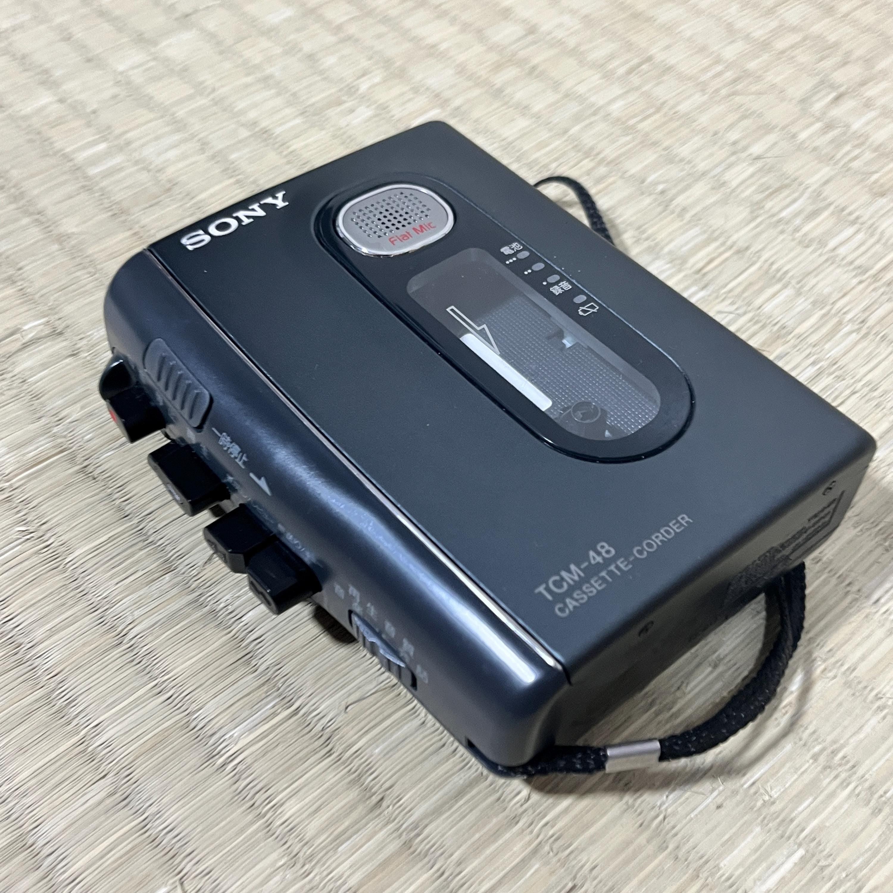 Sony TCM-48 Cassette-Corder Walkman – Vintage Portable Tape Recorder – Tested Working
