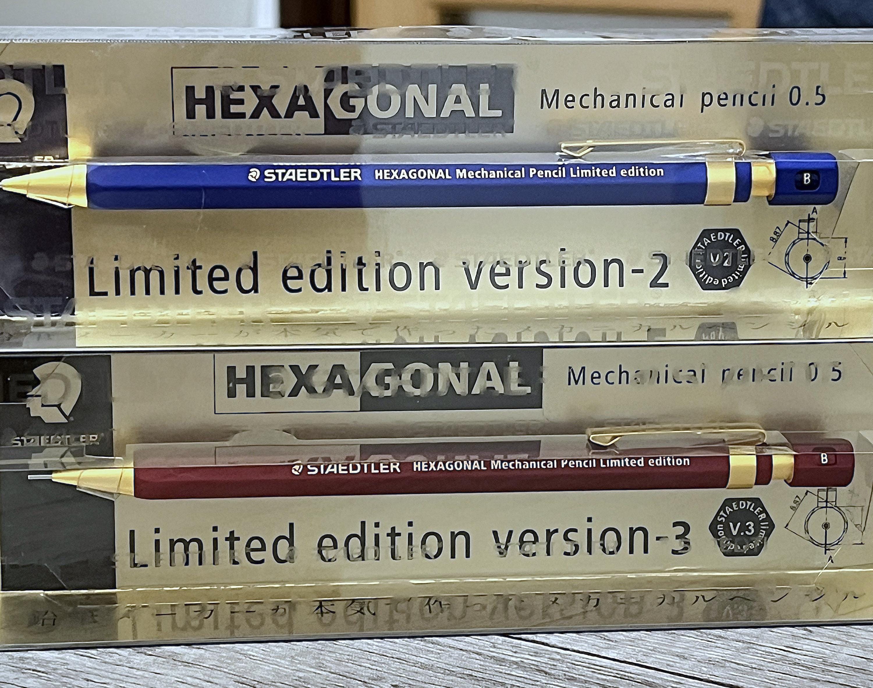 Staedtler Hexagonal Mechanical Pencil Set Ver.2 Limited Edition – Red & Blue SET