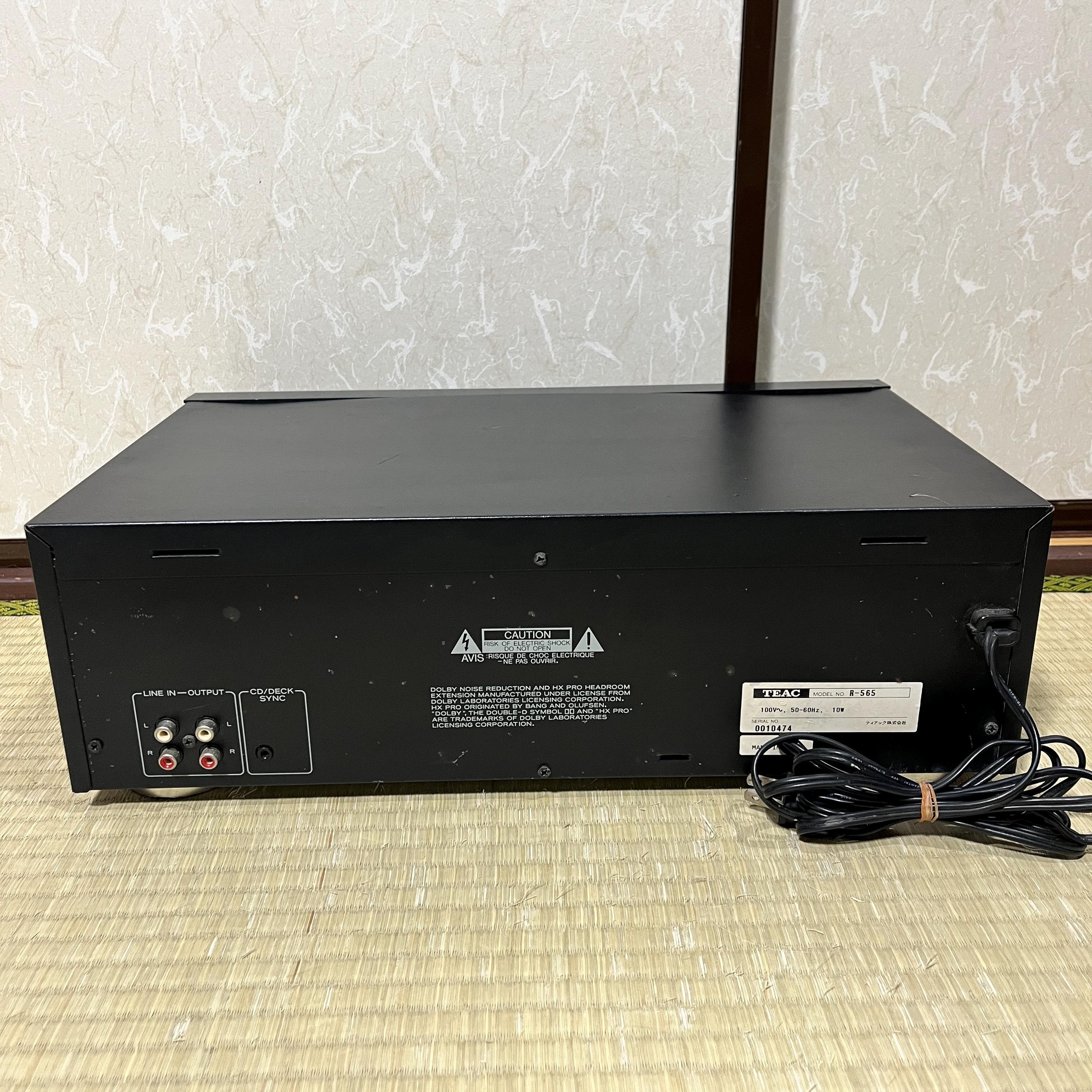 TEAC R-565 Stereo Hi-Fi Cassette Deck – Vintage Japanese Audio