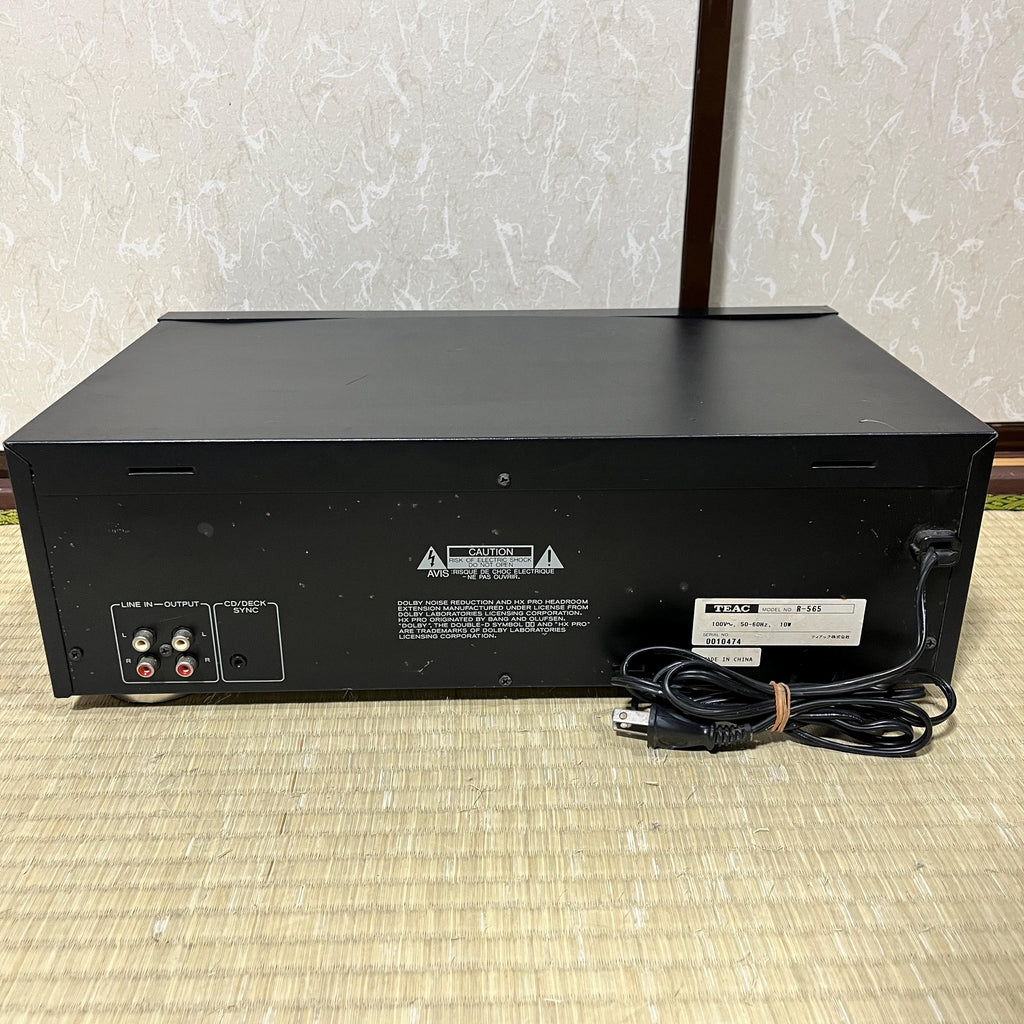 TEAC R-565 Stereo Hi-Fi Cassette Deck – Vintage Japanese Audio