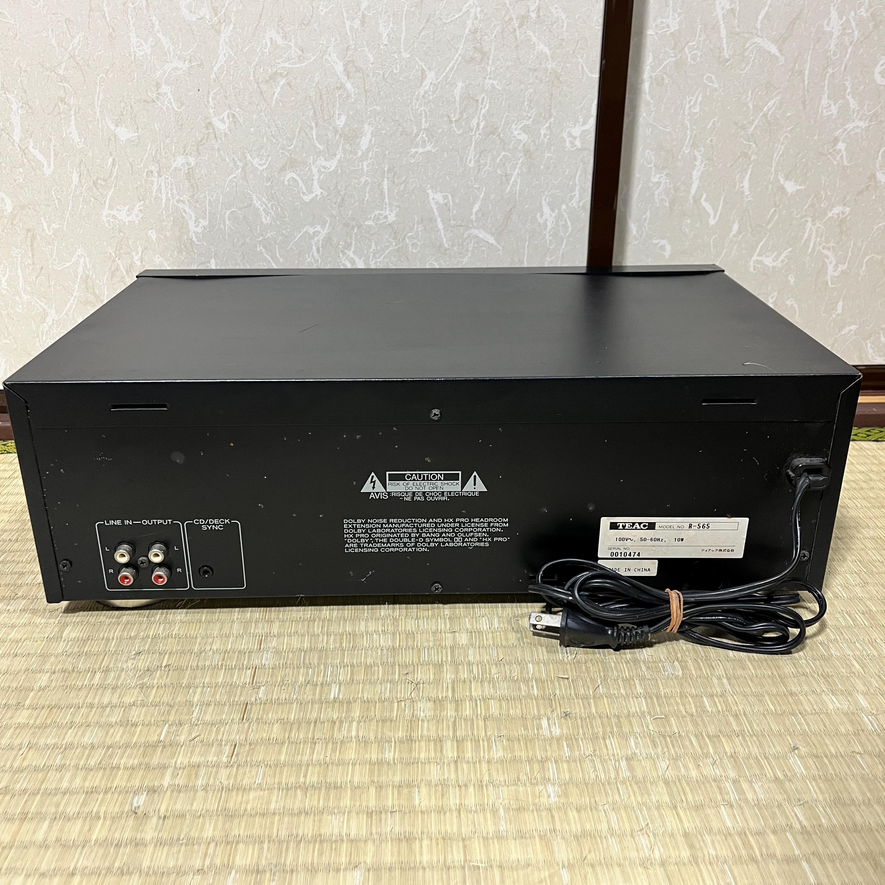 TEAC R-565 Stereo Hi-Fi Cassette Deck – Vintage Japanese Audio