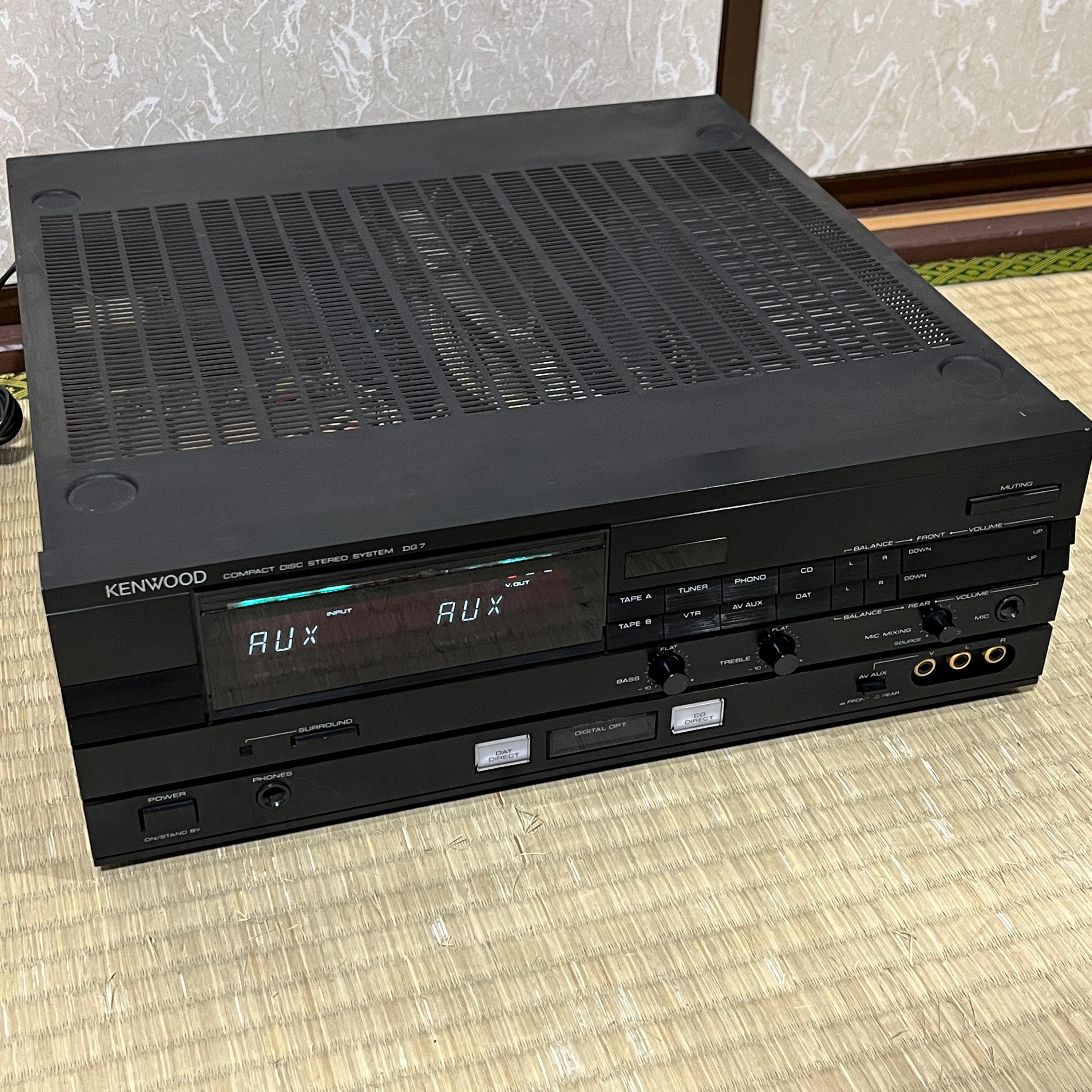 Kenwood DG 7 Stereo Amplifier Vintage Japan Working