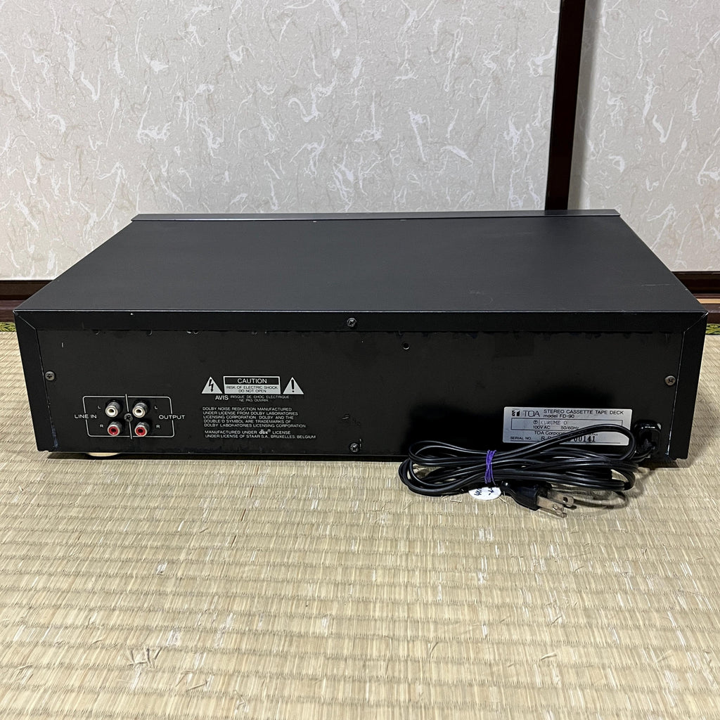 Vintage TOA FD-90 Auto-Reverse Stereo Cassette Deck