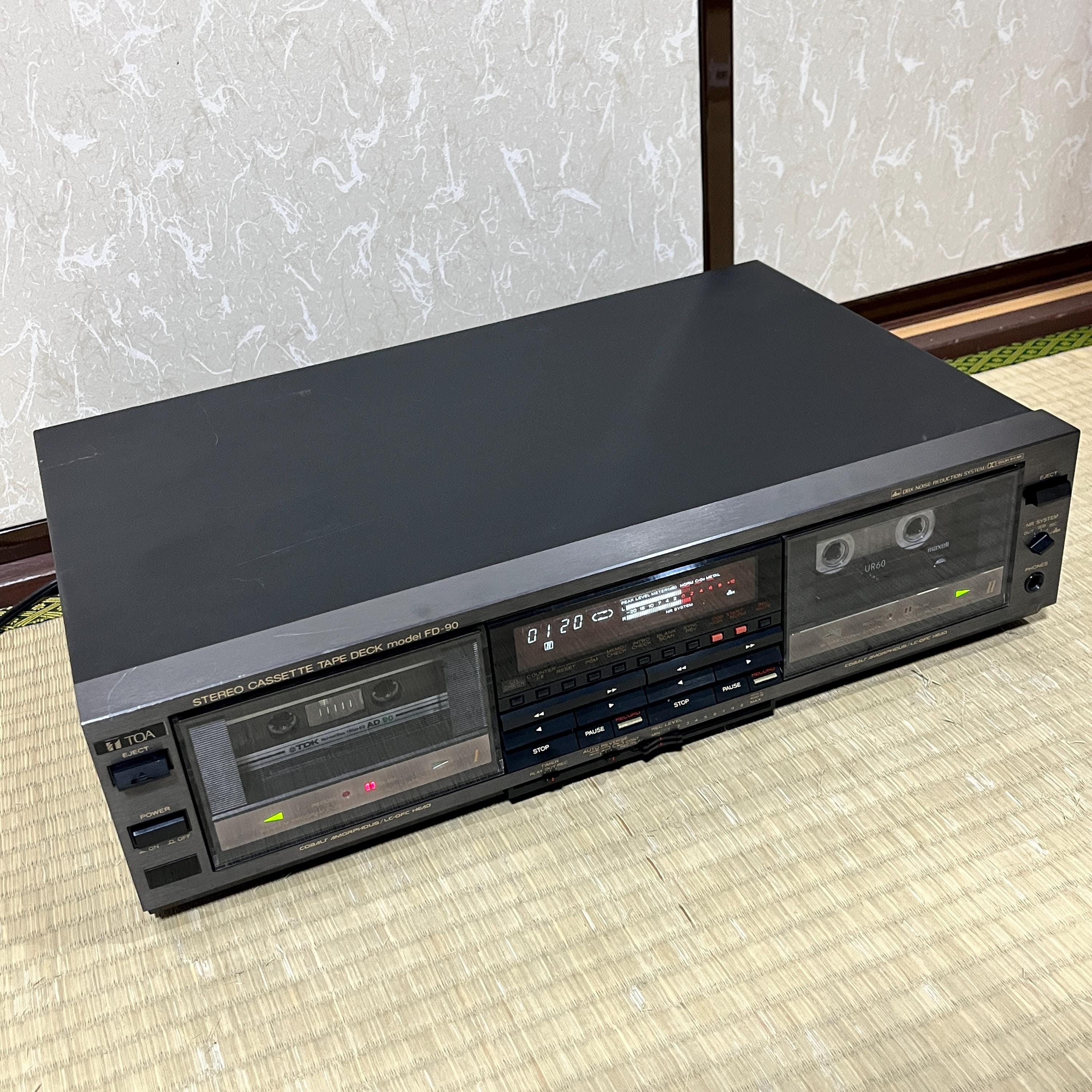 Vintage TOA FD-90 Auto-Reverse Stereo Cassette Deck
