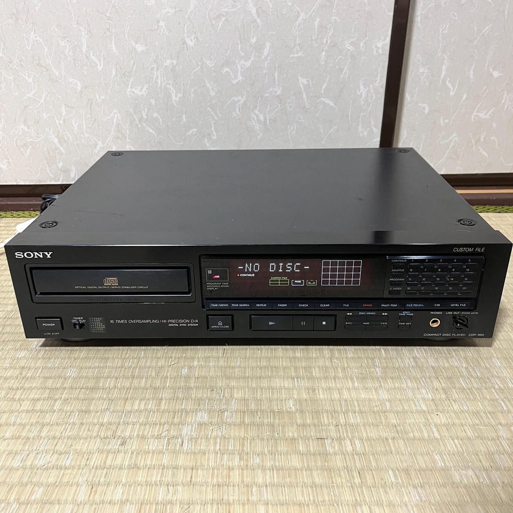 Vintage Sony CDP-990 High-End Audiophile CD Player – Left Channel Only, For Parts / Repair