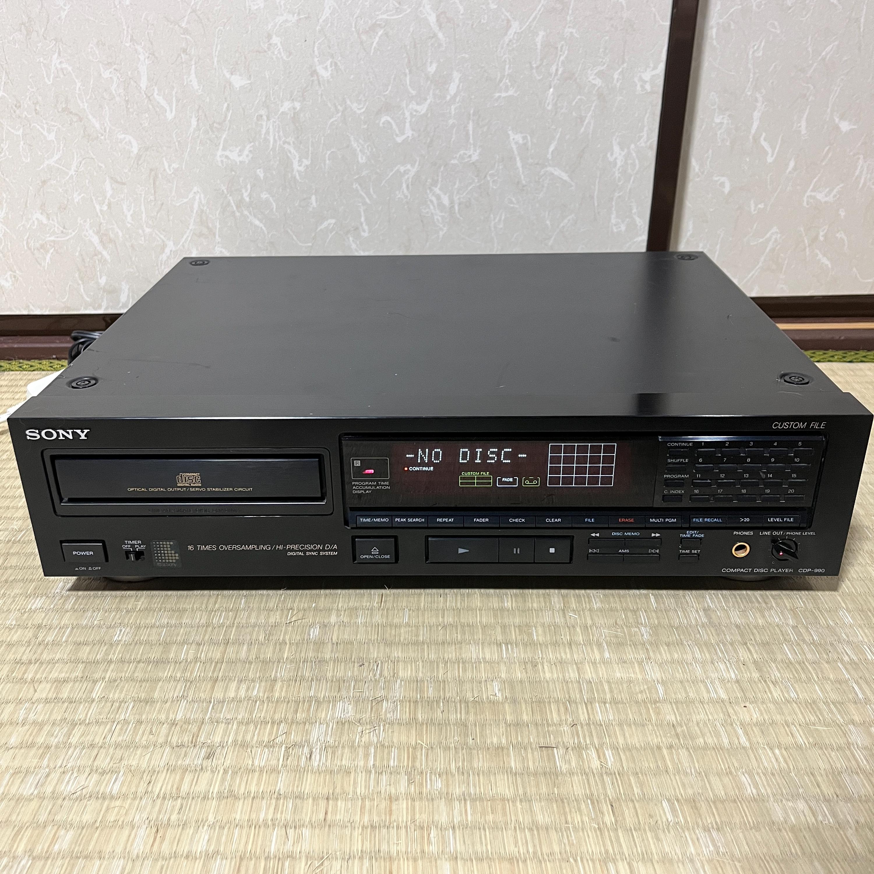 Vintage Sony CDP-990 High-End Audiophile CD Player – Left Channel Only, For Parts / Repair