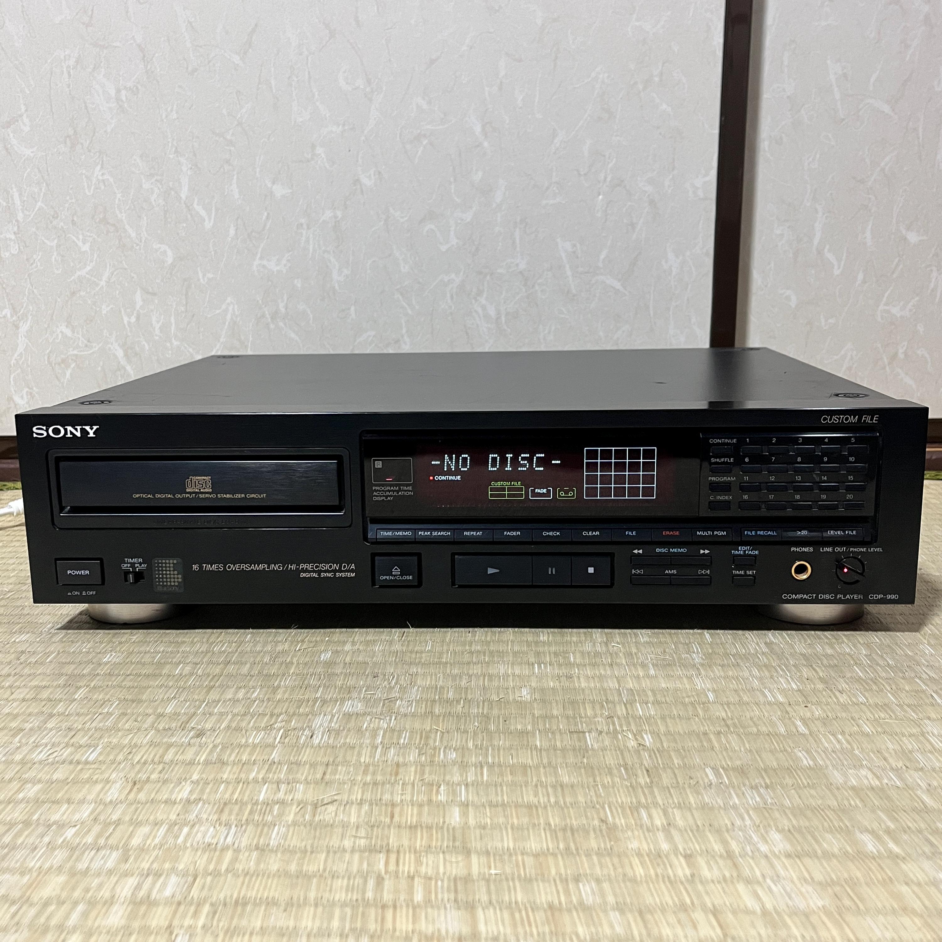 Vintage Sony CDP-990 High-End Audiophile CD Player – Left Channel Only, For Parts / Repair