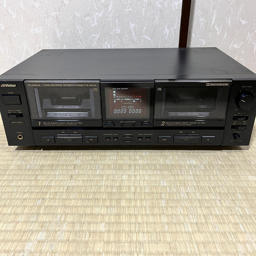 Victor TD-WR531 Twin Quick Reverse Cassette Deck – Vintage JVC Japan Working