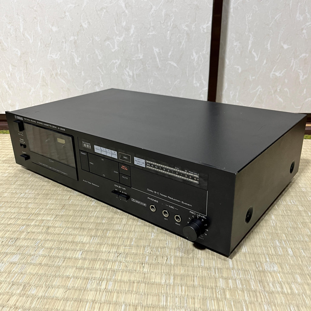 Yamaha K-300B Natural Sound Stereo Cassette Deck — Powers On, Belt Replacement Needed