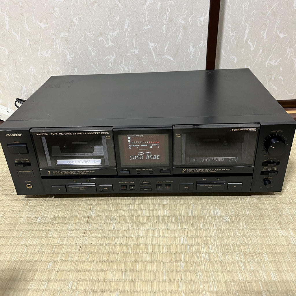 Victor TD-WR531 Twin Quick Reverse Cassette Deck – Vintage JVC Japan Working