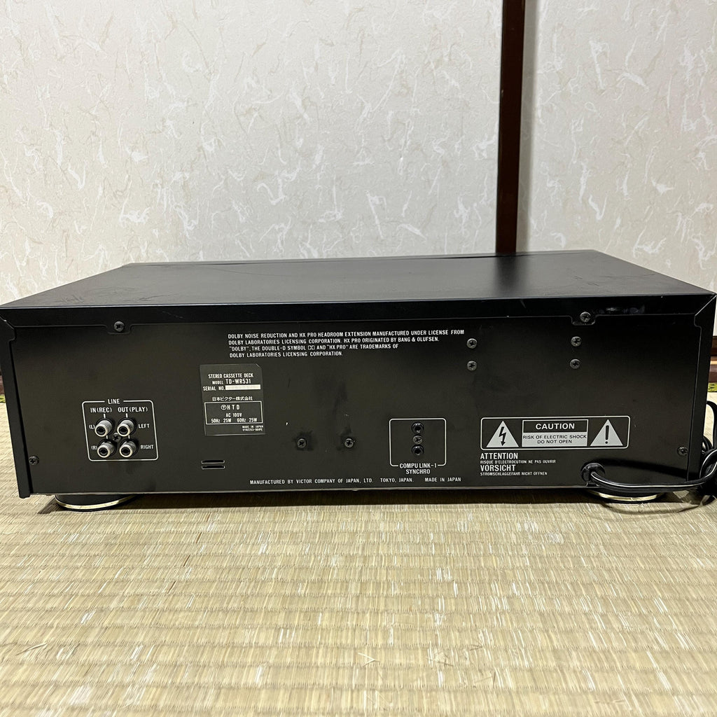 Victor TD-WR531 Twin Quick Reverse Cassette Deck – Vintage JVC Japan Working