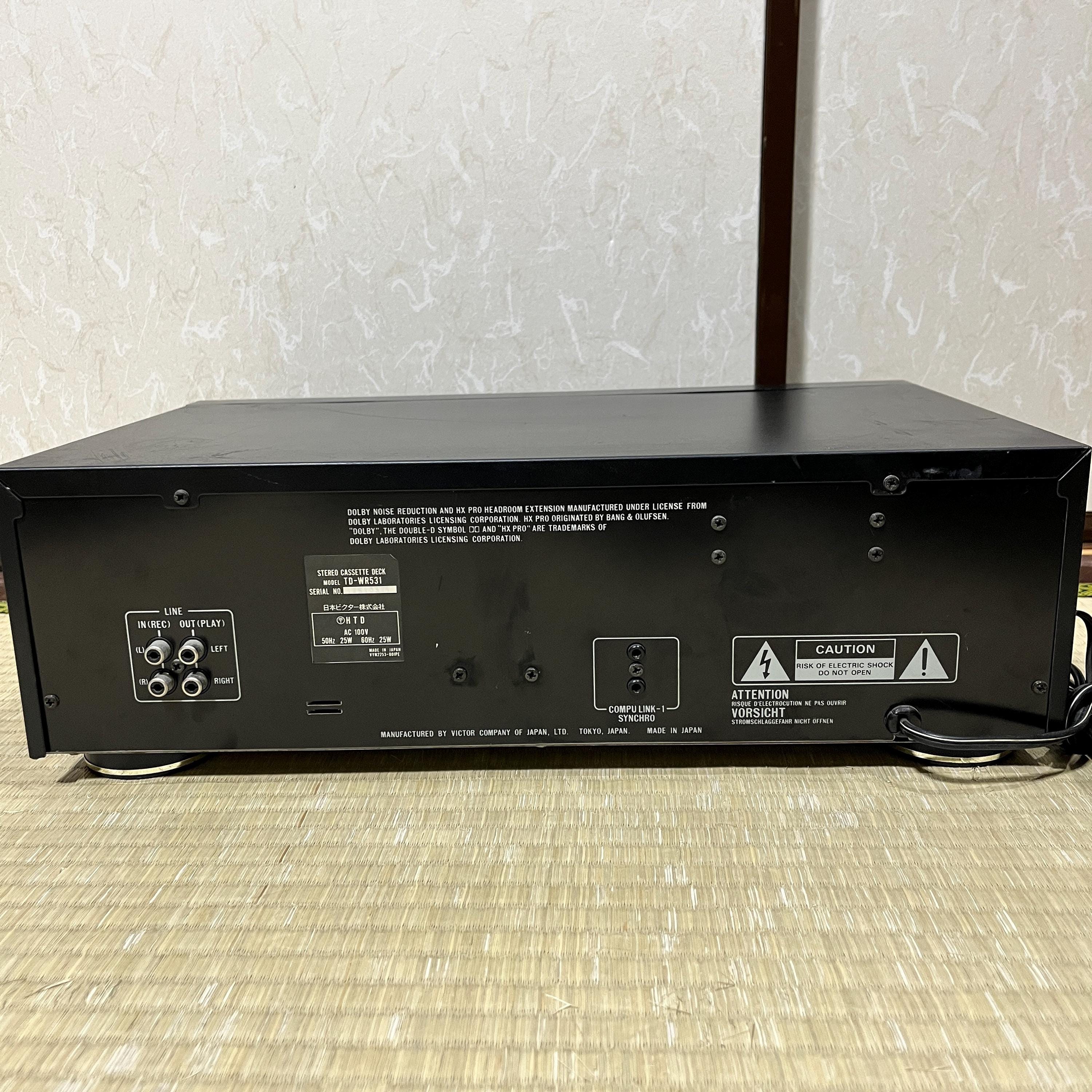 Victor TD-WR531 Twin Quick Reverse Cassette Deck – Vintage JVC Japan Working