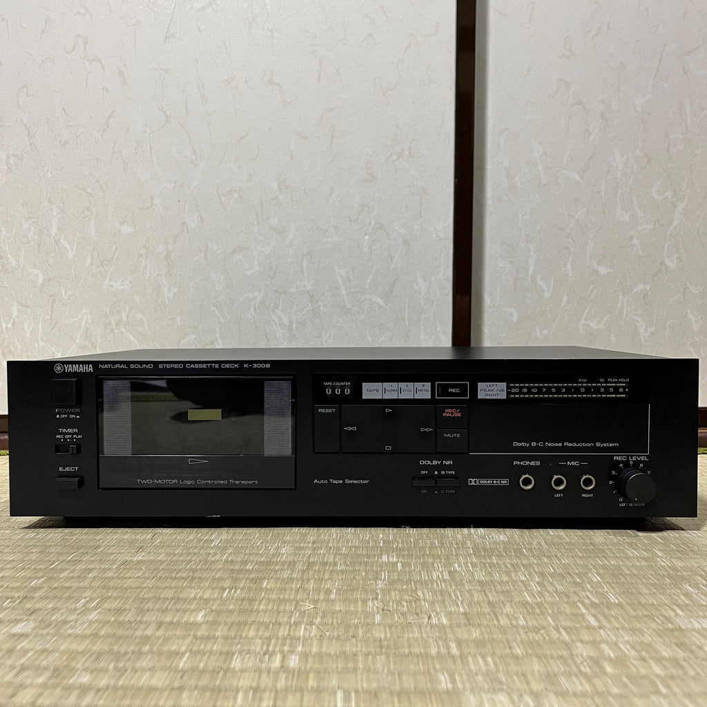 Yamaha K-300B Natural Sound Stereo Cassette Deck — Powers On, Belt Replacement Needed