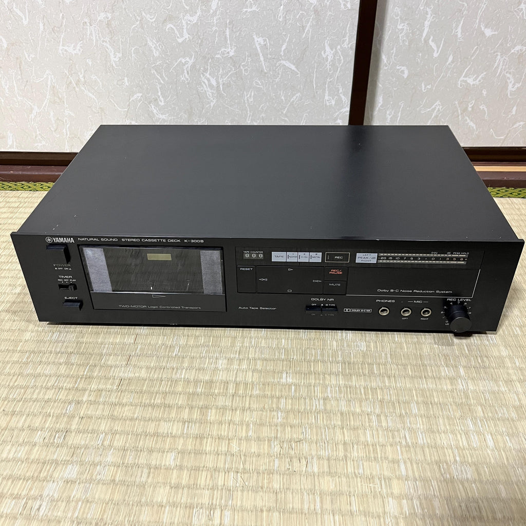 Yamaha K-300B Natural Sound Stereo Cassette Deck — Powers On, Belt Replacement Needed