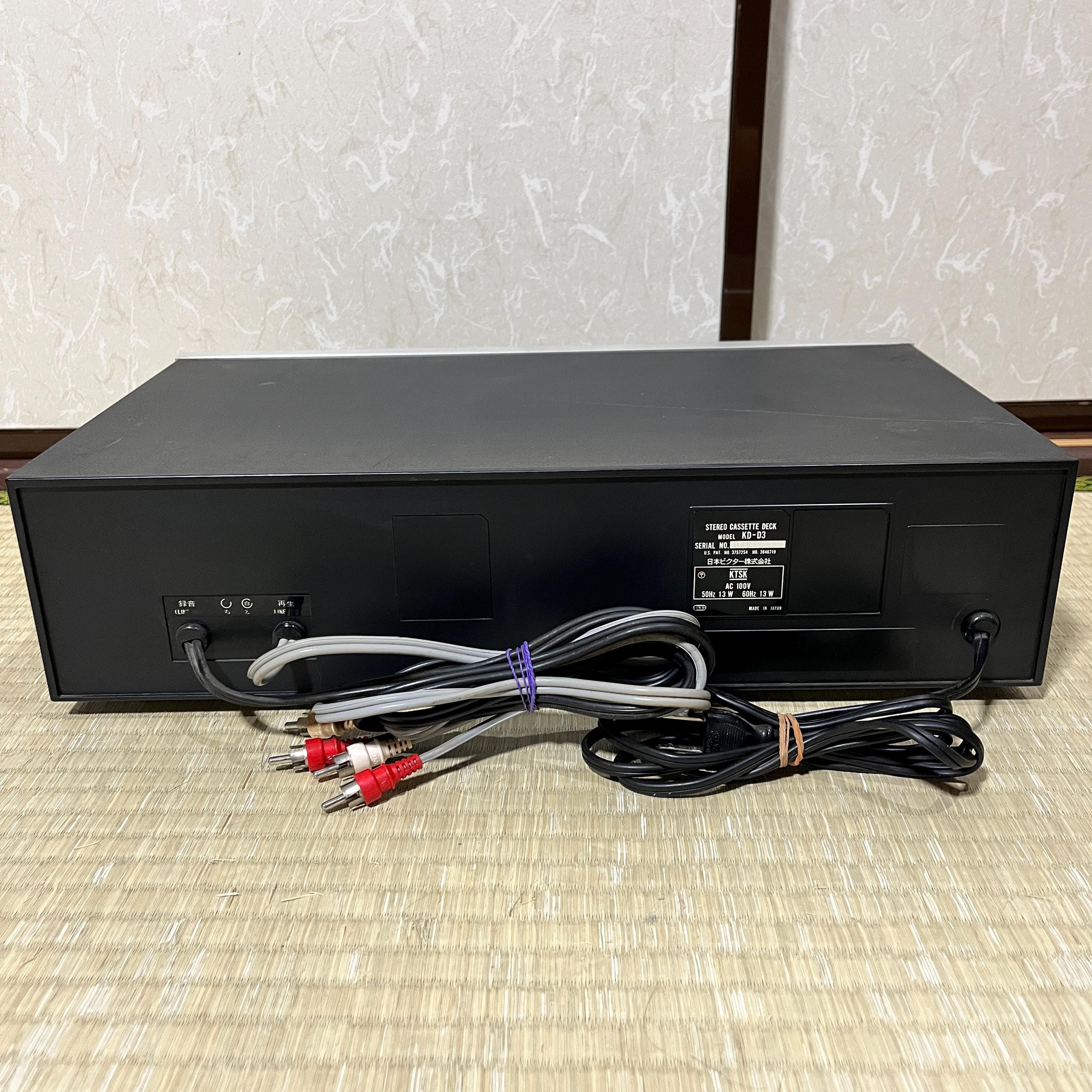 Victor KD-D3 Stereo Cassette Tape Deck | Powers On | Needs Service