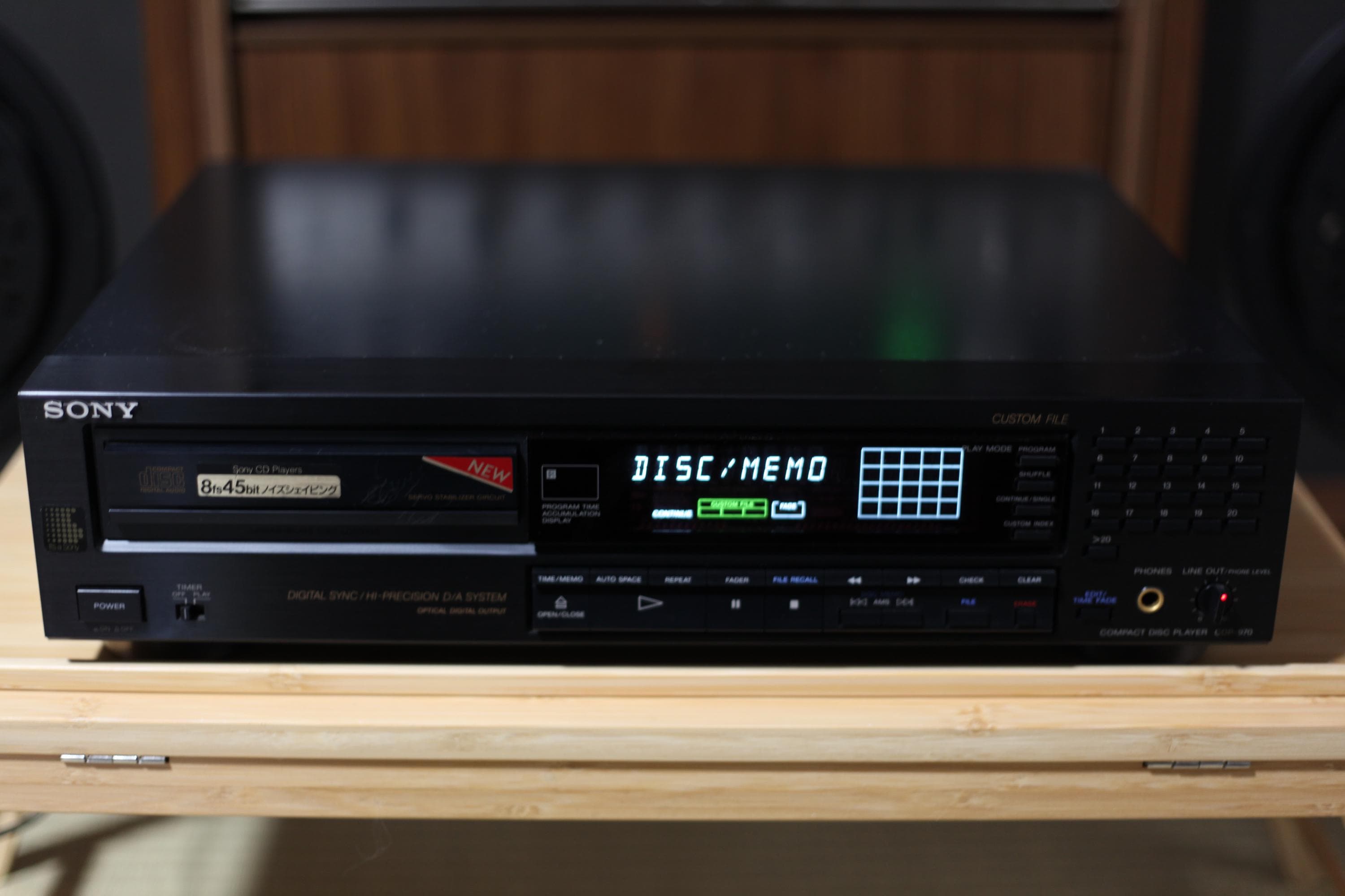 Sony CDP-970 Vintage CD Player – Fully Tested Hi-Fi Stereo, Optical Out Working Condition