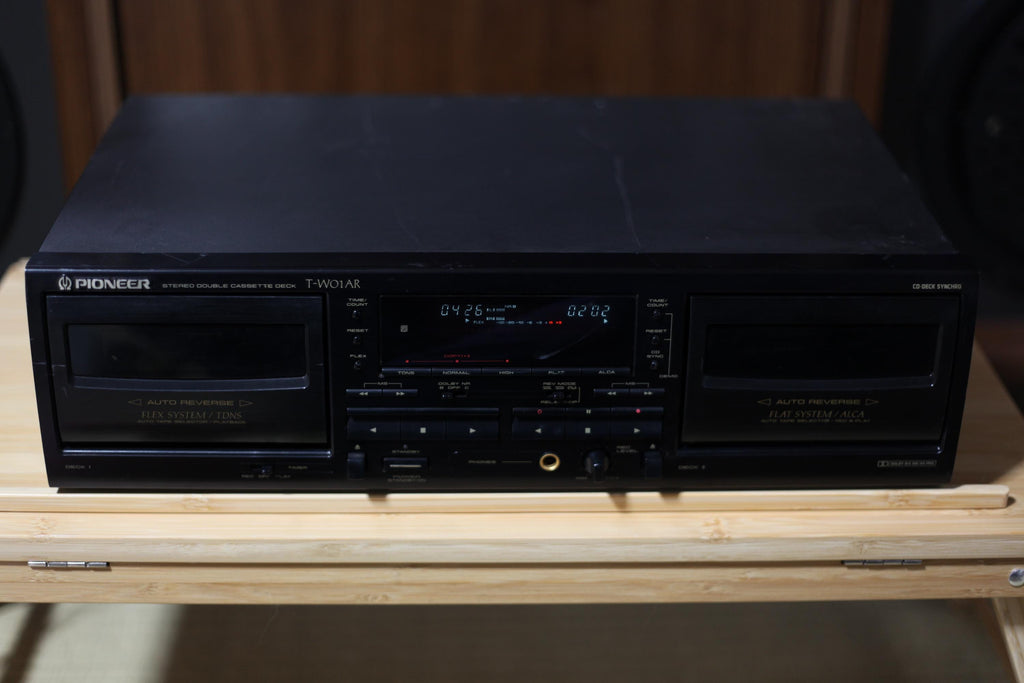 Pioneer T-W01AR Stereo Double Cassette Deck – Working Condition Vintage Hi-Fi Japan