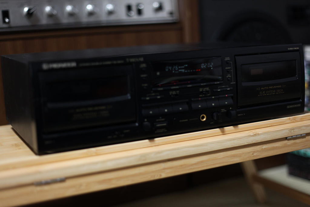 Pioneer T-W01AR Stereo Double Cassette Deck – Working Condition Vintage Hi-Fi Japan