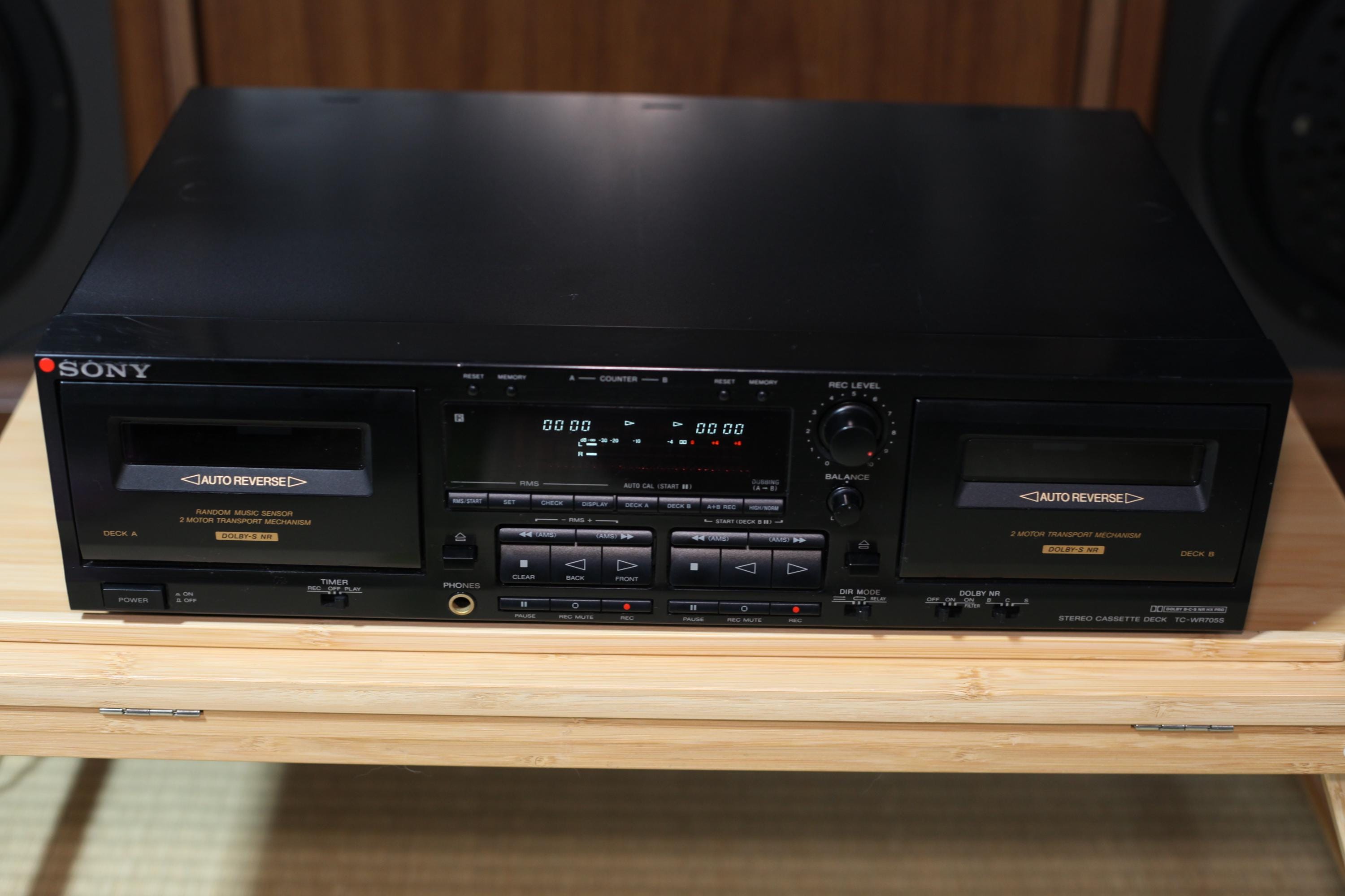 Sony TC-WR705S Dual Cassette Deck | Needs Belt Replacement | Mint Cosmetic