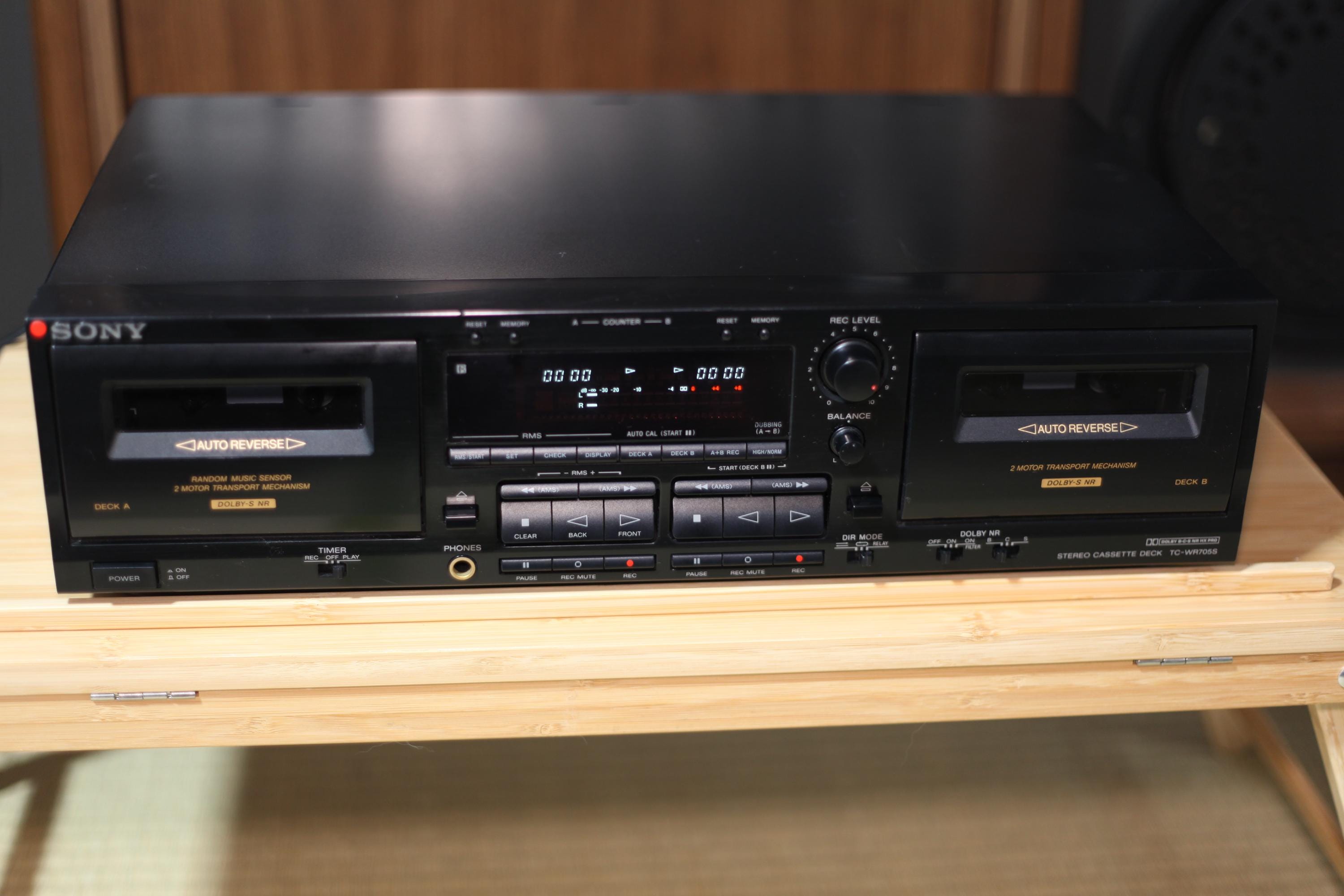 Sony TC-WR705S Dual Cassette Deck | Needs Belt Replacement | Mint Cosmetic