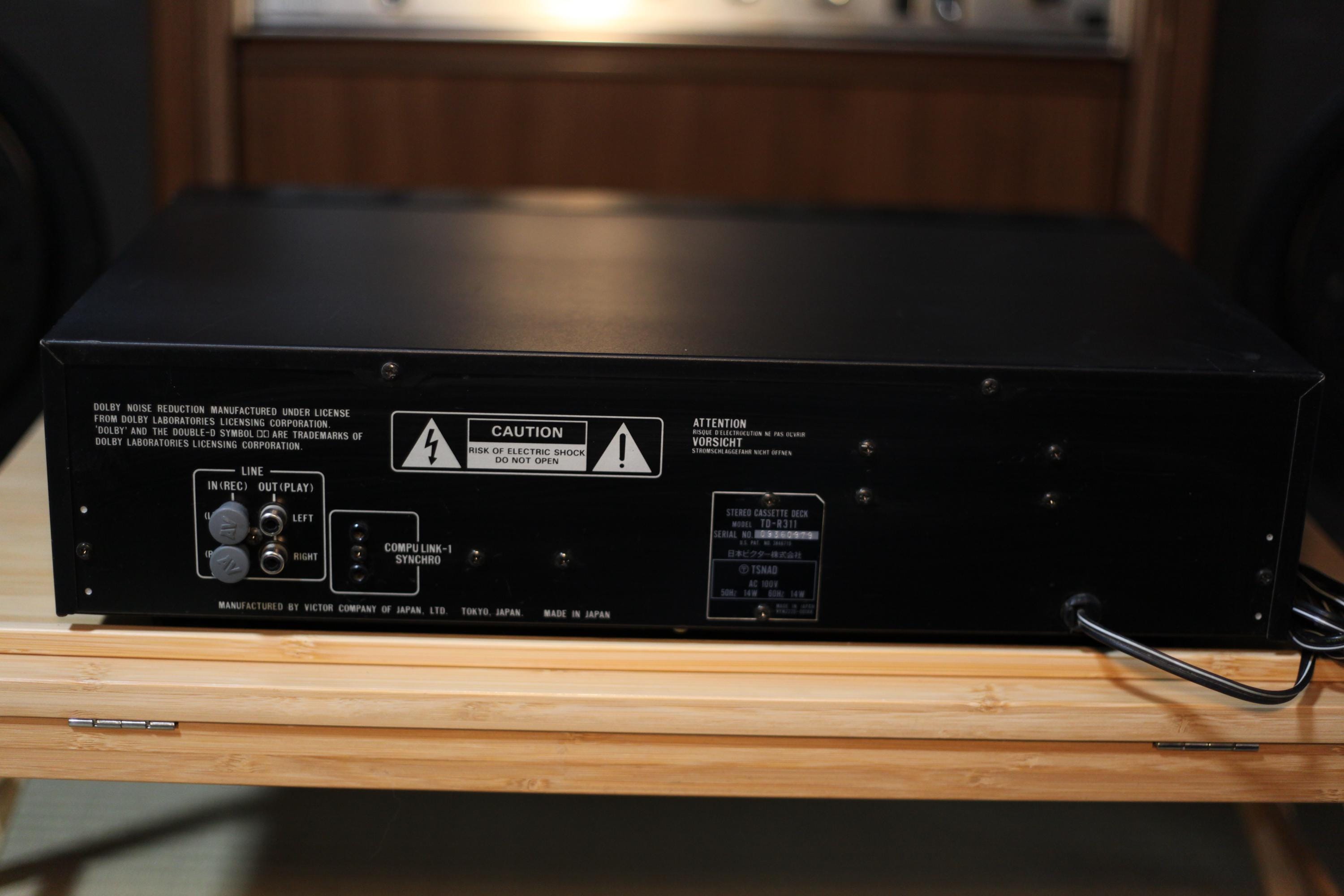 Victor TD-R311 Stereo Cassette Deck | Fully Working | Vintage JVC Hi-Fi Component