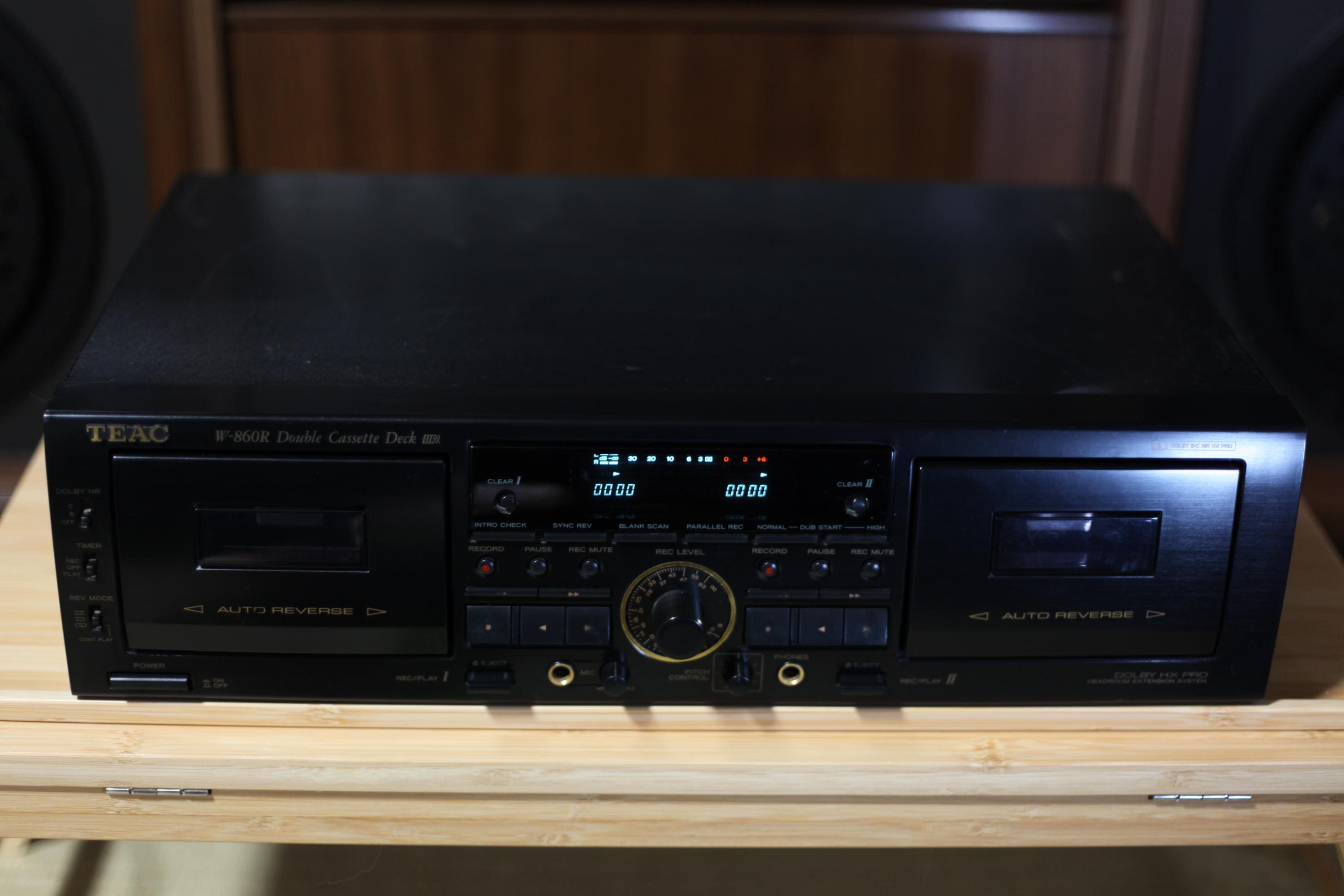 TEAC W-860R Double Cassette Deck — Fully Working, Dolby B/C, HX-Pro, Auto Reverse