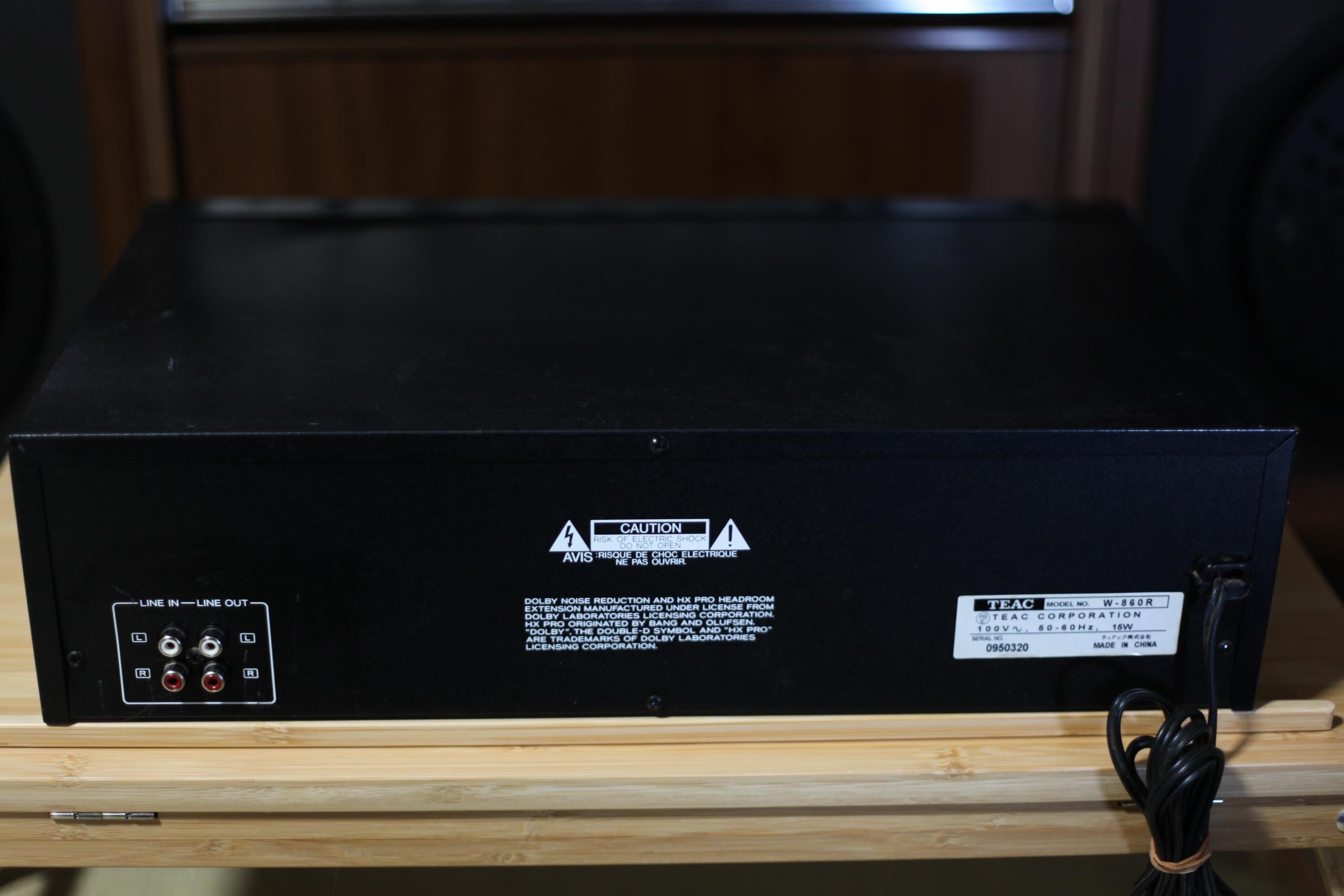 TEAC W-860R Double Cassette Deck — Fully Working, Dolby B/C, HX-Pro, Auto Reverse
