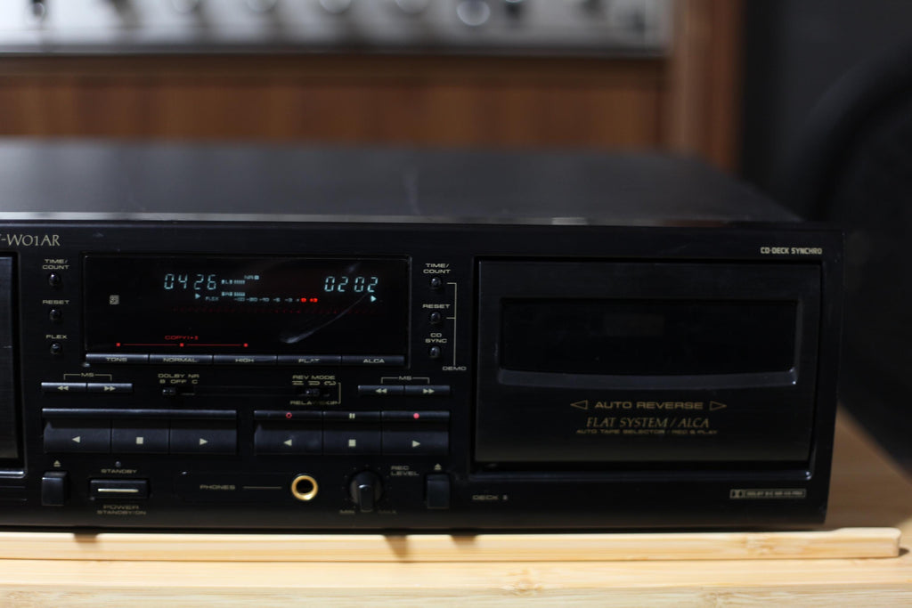 Pioneer T-W01AR Stereo Double Cassette Deck – Working Condition Vintage Hi-Fi Japan