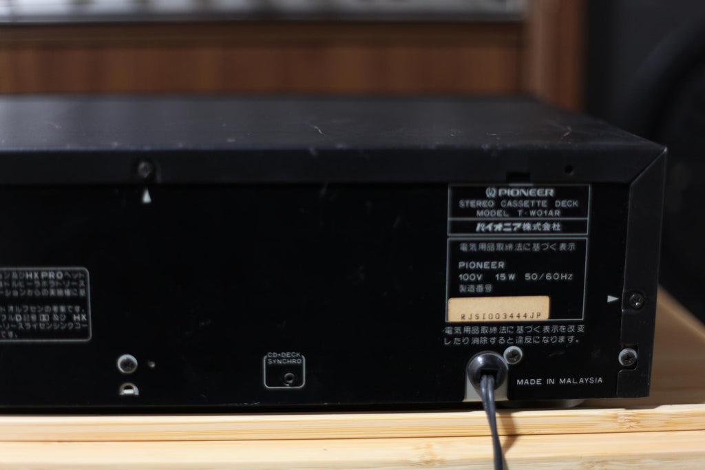 Pioneer T-W01AR Stereo Double Cassette Deck – Working Condition Vintage Hi-Fi Japan
