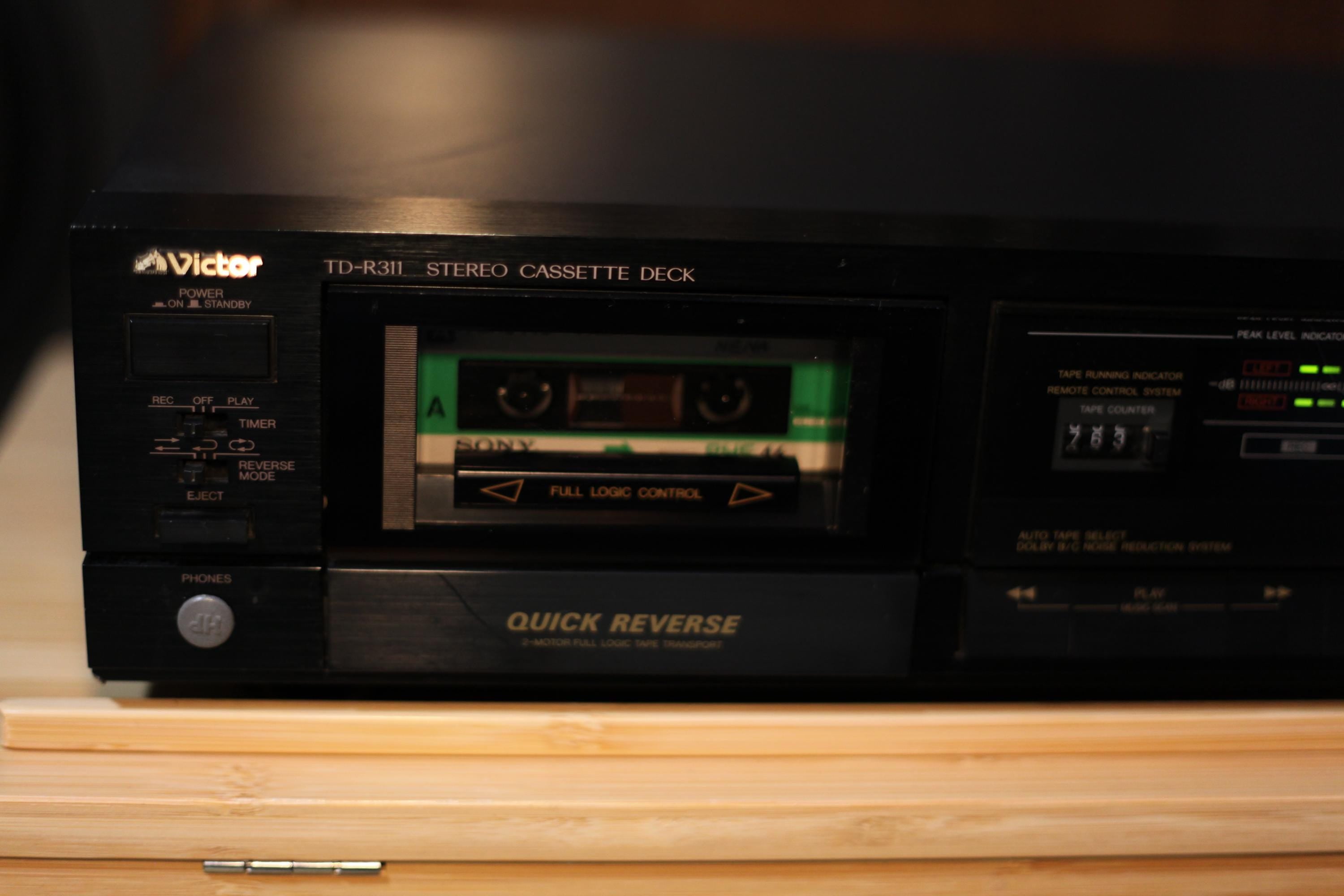 Victor TD-R311 Stereo Cassette Deck | Fully Working | Vintage JVC Hi-Fi Component