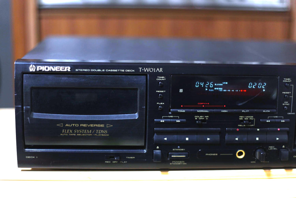 Pioneer T-W01AR Stereo Double Cassette Deck – Working Condition Vintage Hi-Fi Japan