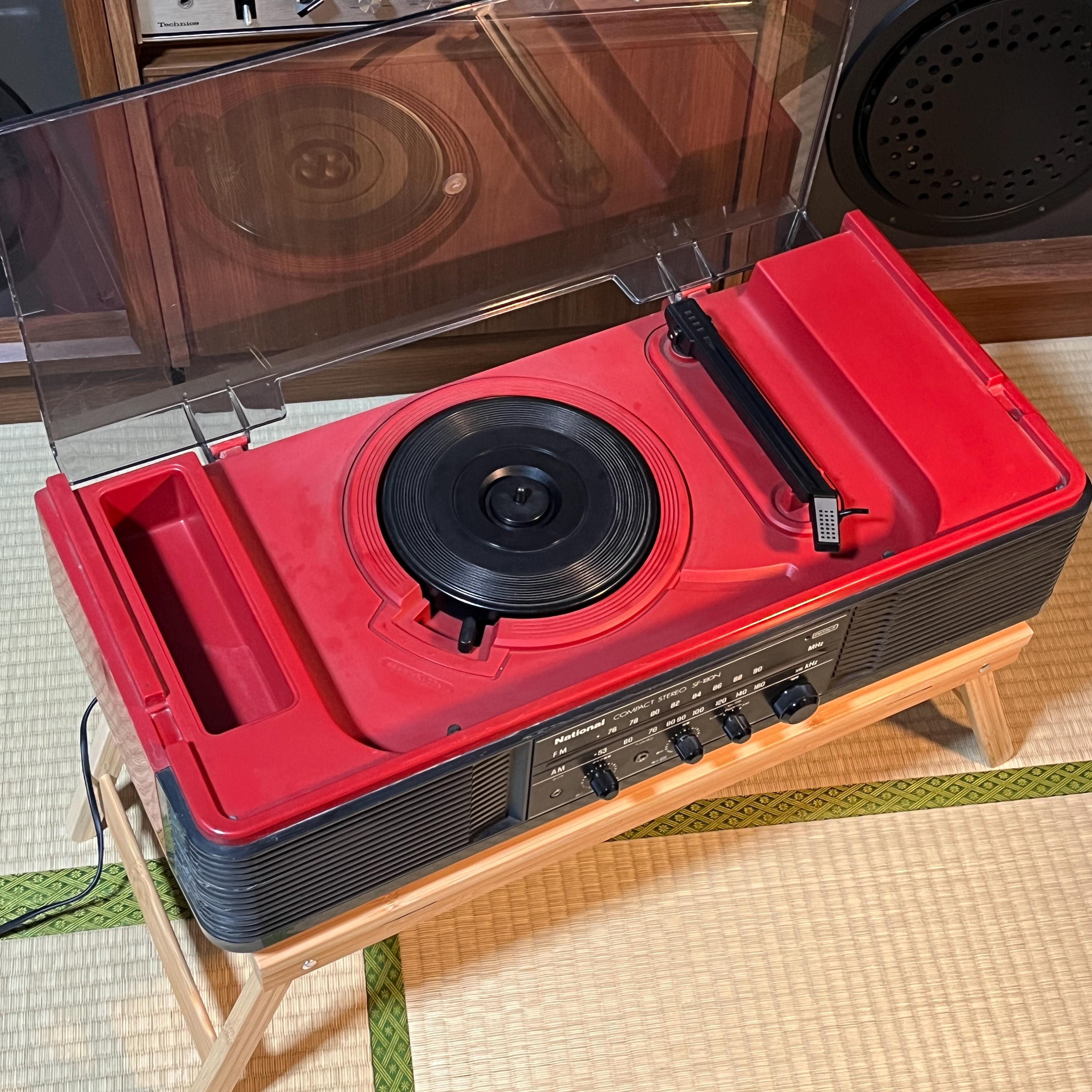 National SF-180N Radio & Record Player | Vintage Japanese Turntable Stereo | Serviced Working