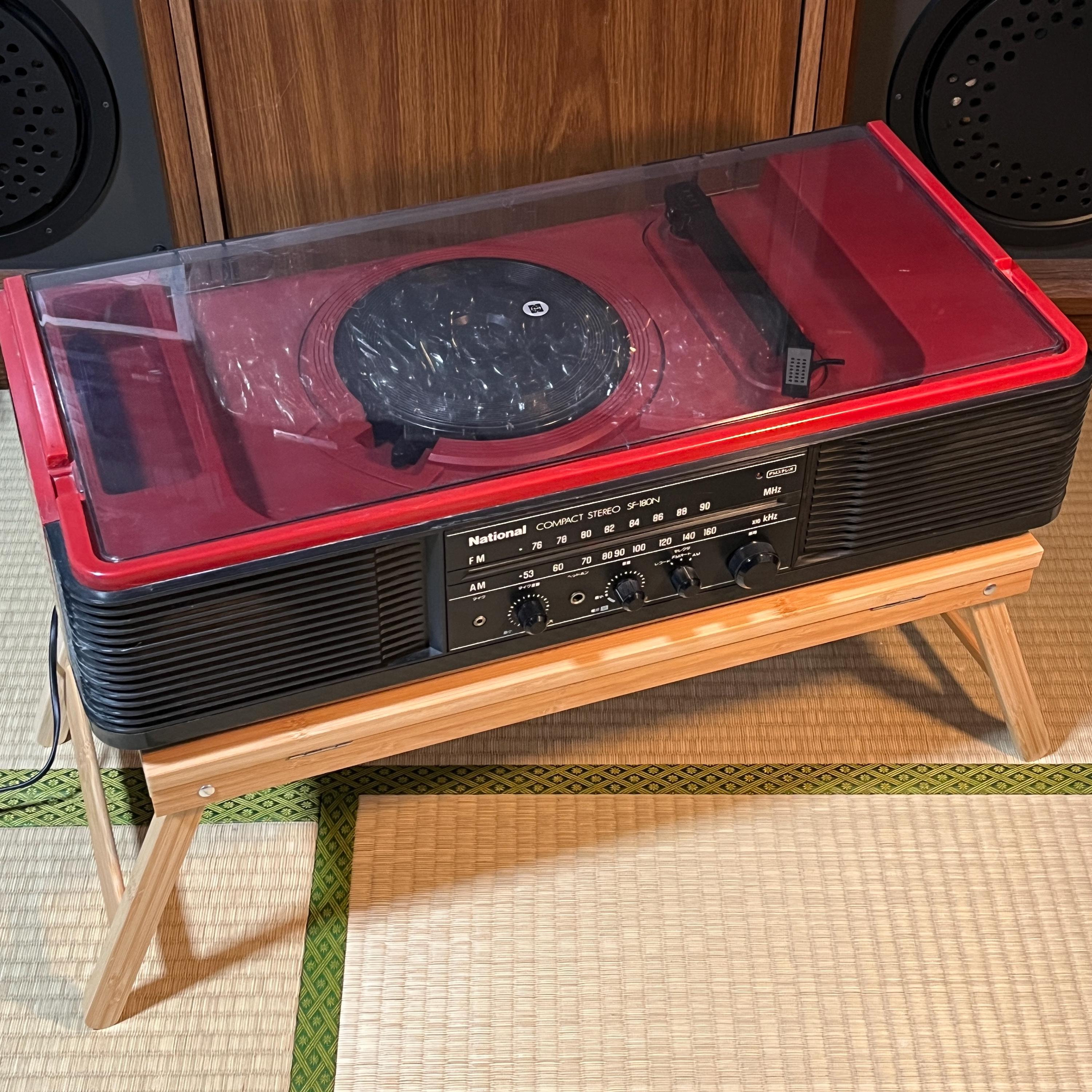National SF-180N Radio & Record Player | Vintage Japanese Turntable Stereo | Serviced Working
