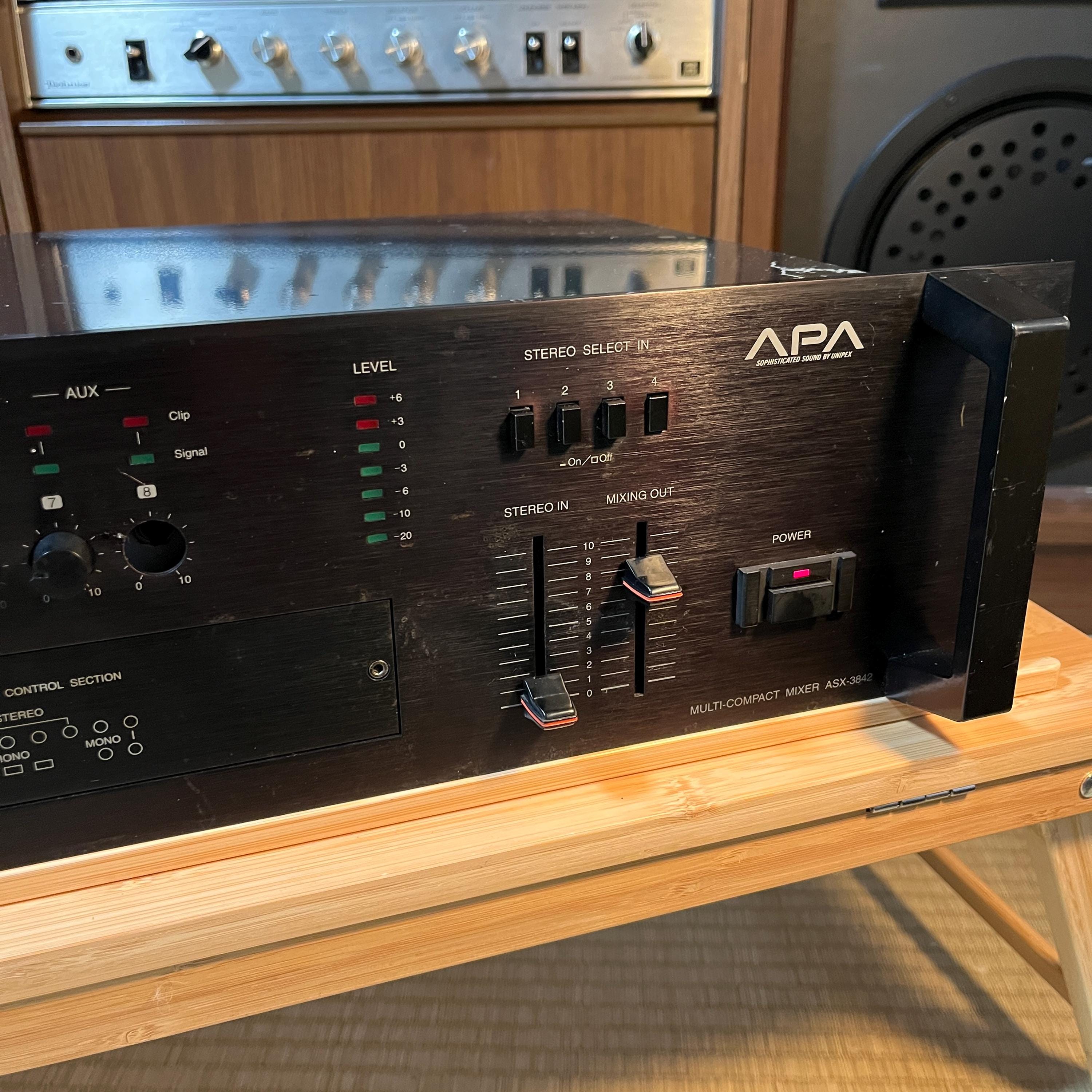 APA Unipex ASX-3842 Analog Audio Mixer | Vintage Japanese PA Mixer | Works