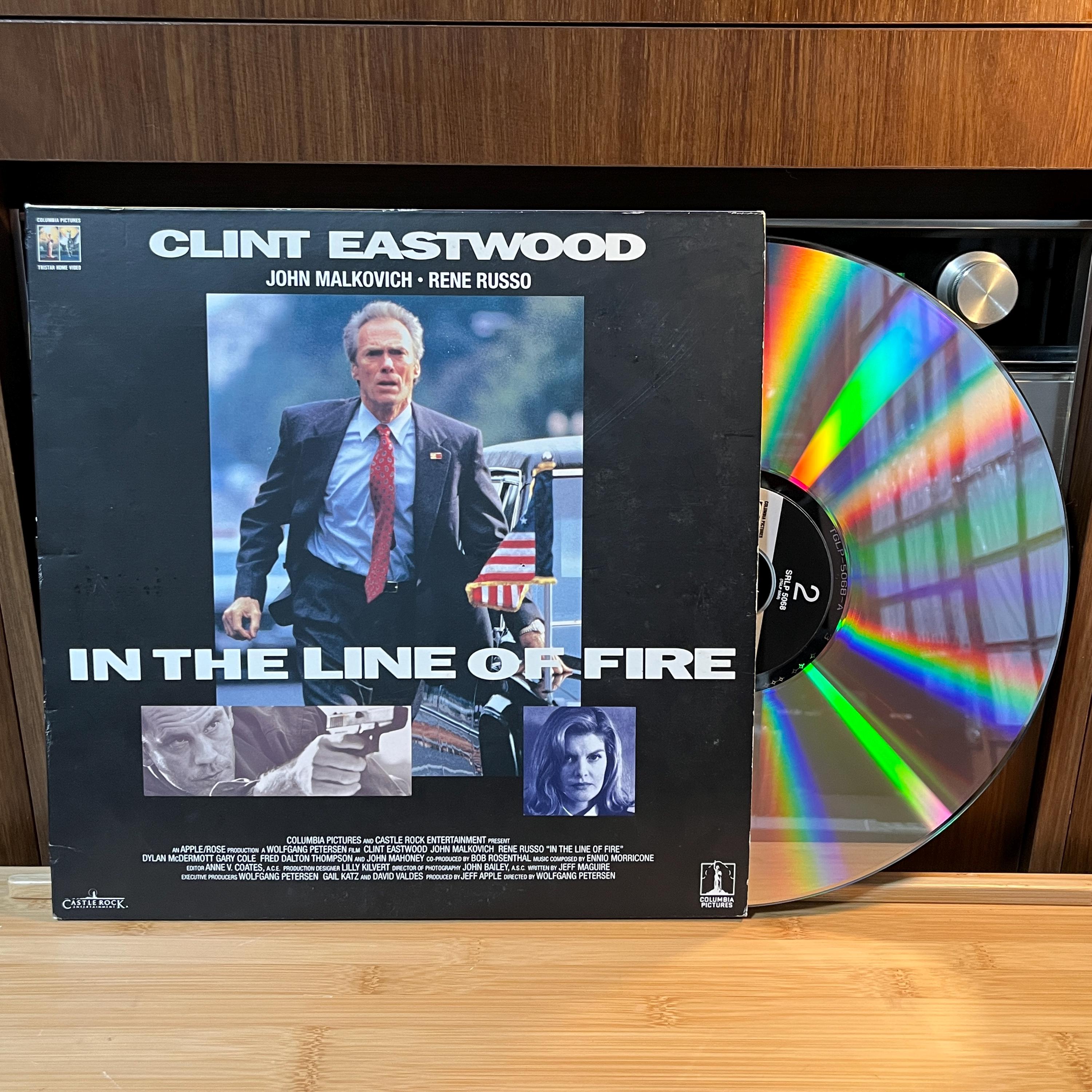 In the Line of Fire LaserDisc | Japan Release | English Audio Japanese Subtitles | Cover & Insert