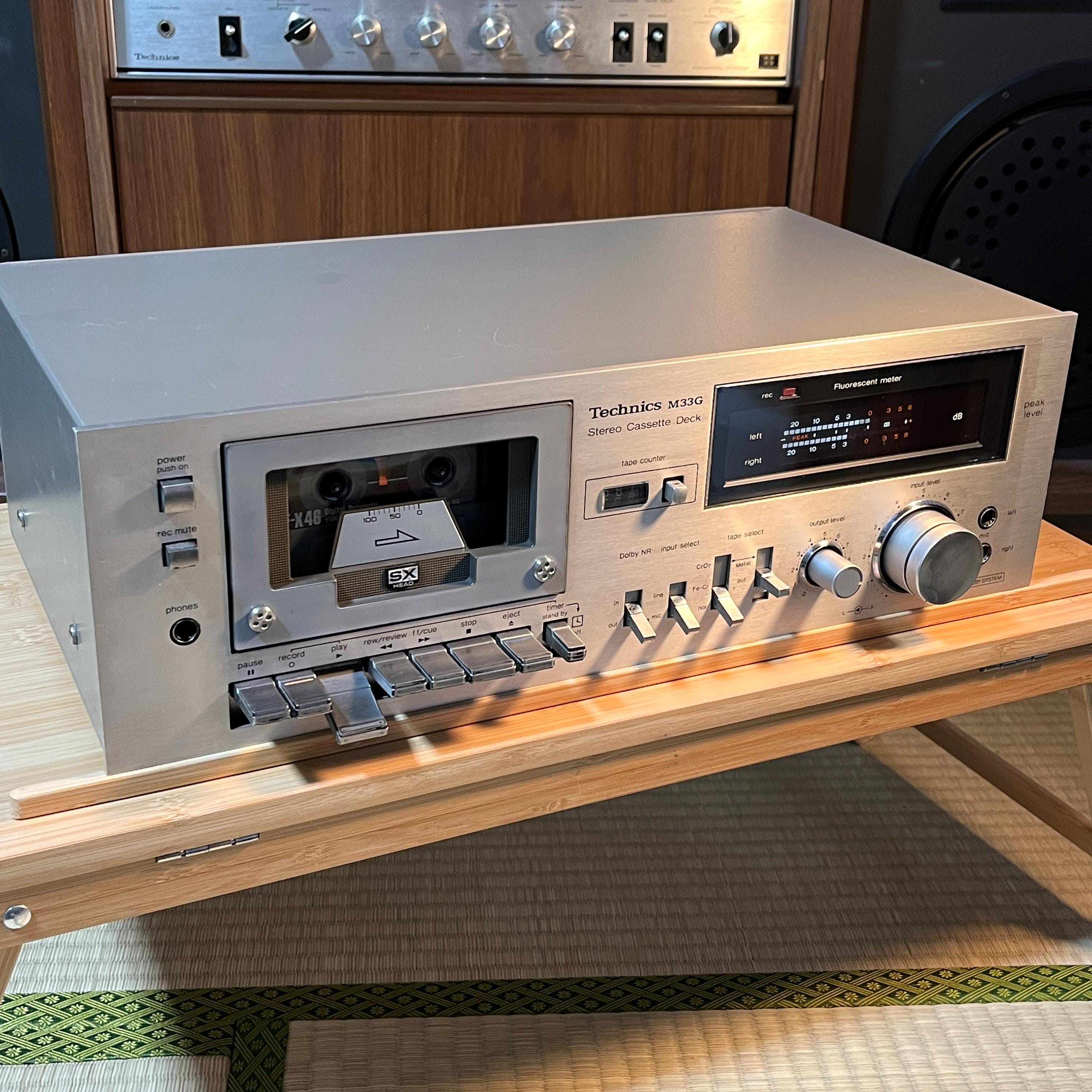 Technics RS-M33G Cassette Deck | Vintage Hi-Fi Tape Deck | Cleaned & Restored