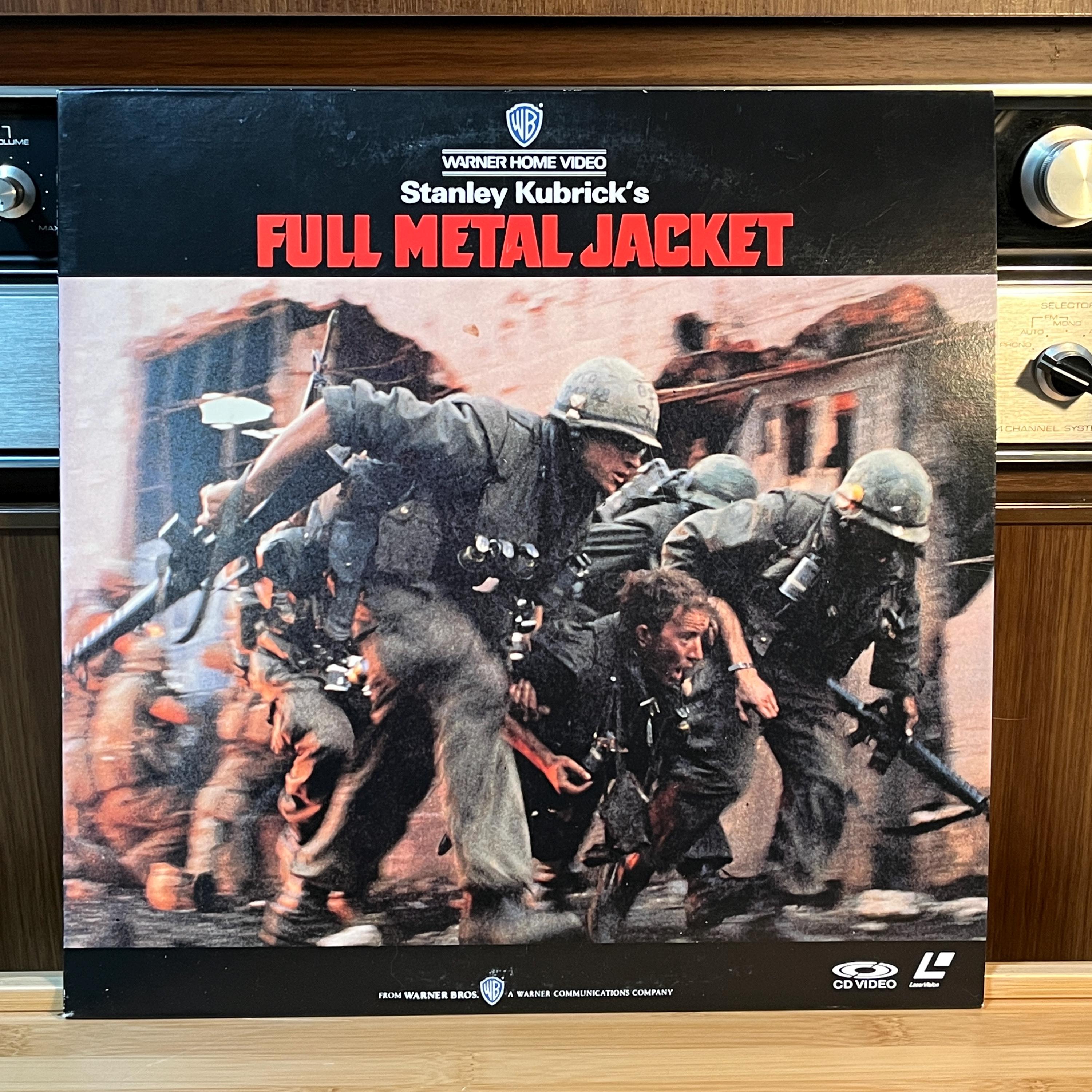 Full Metal Jacket LaserDisc Japan Pressing | Stanley Kubrick Film | Vintage LaserDisc with Insert