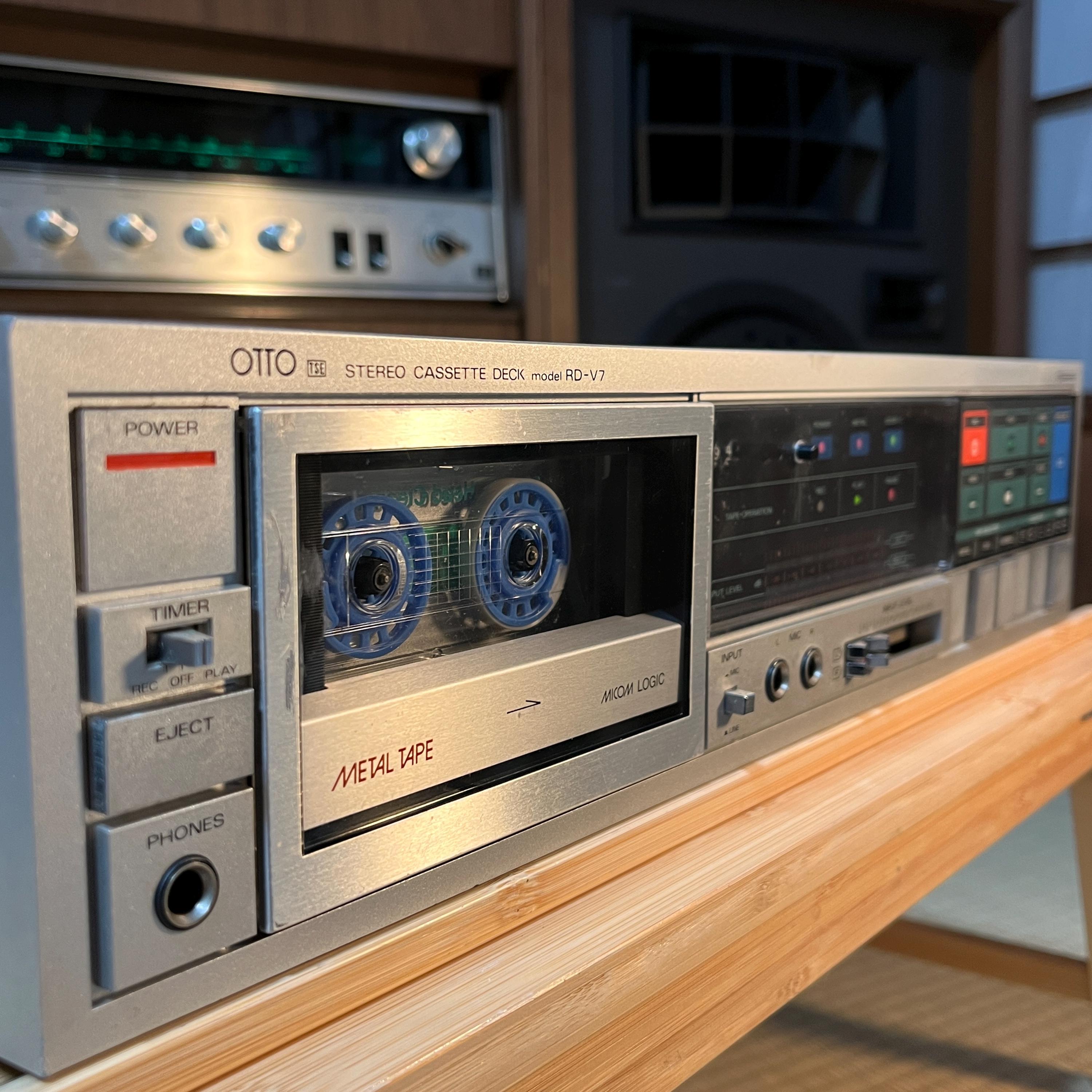 OTTO RD-V7 Cassette Deck | Vintage Sanyo HiFi Tape Deck | Retro Design | Working Condition