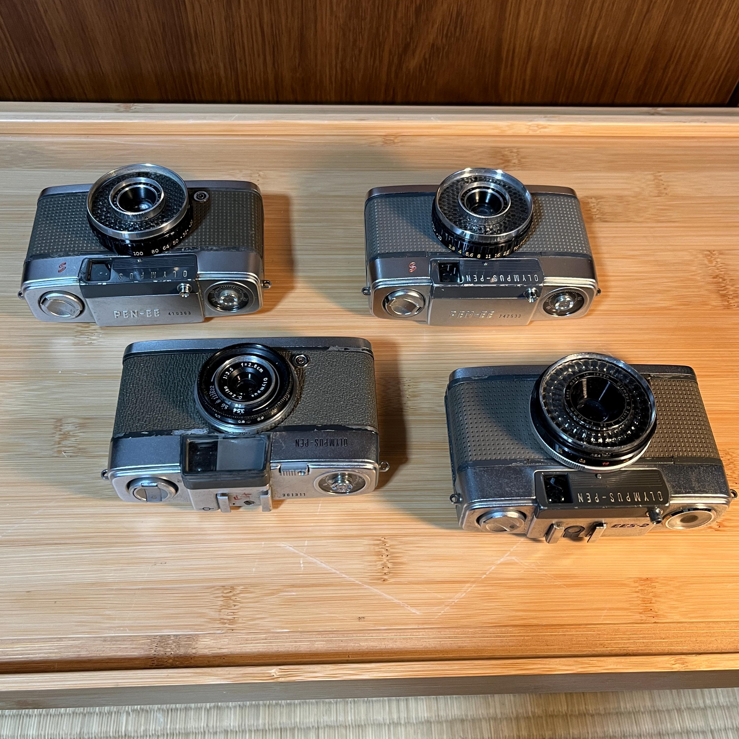 Olympus PEN Film Camera Lot Vintage Half Frame Cameras | For Parts or Repair