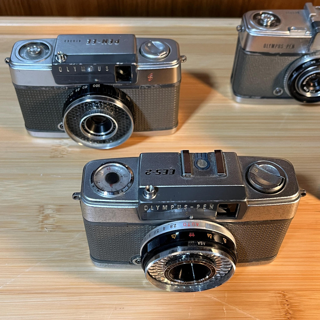 Olympus PEN Film Camera Lot Vintage Half Frame Cameras | For Parts or Repair