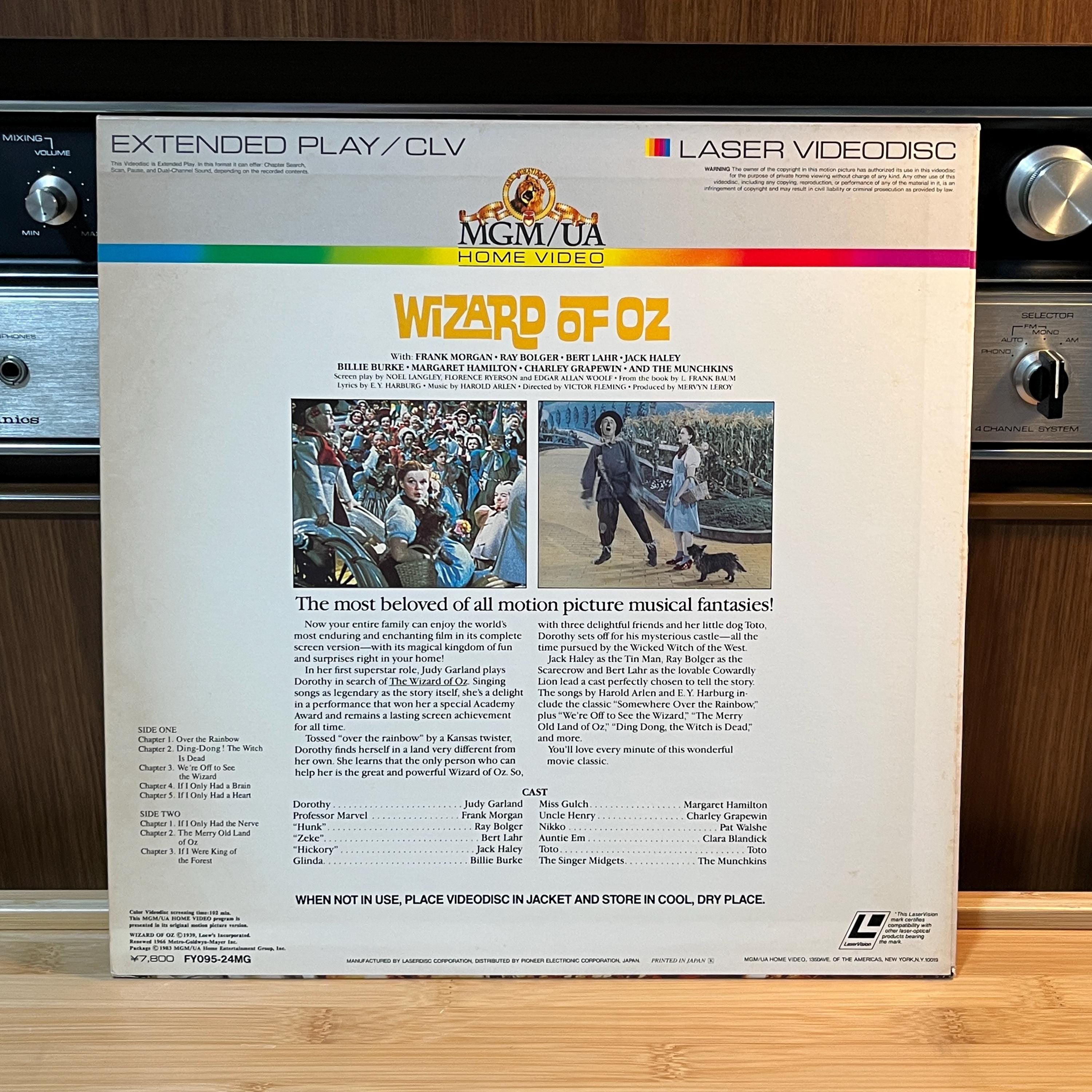 The Wizard of Oz LaserDisc | Japan Release | English Audio | Cover & Insert