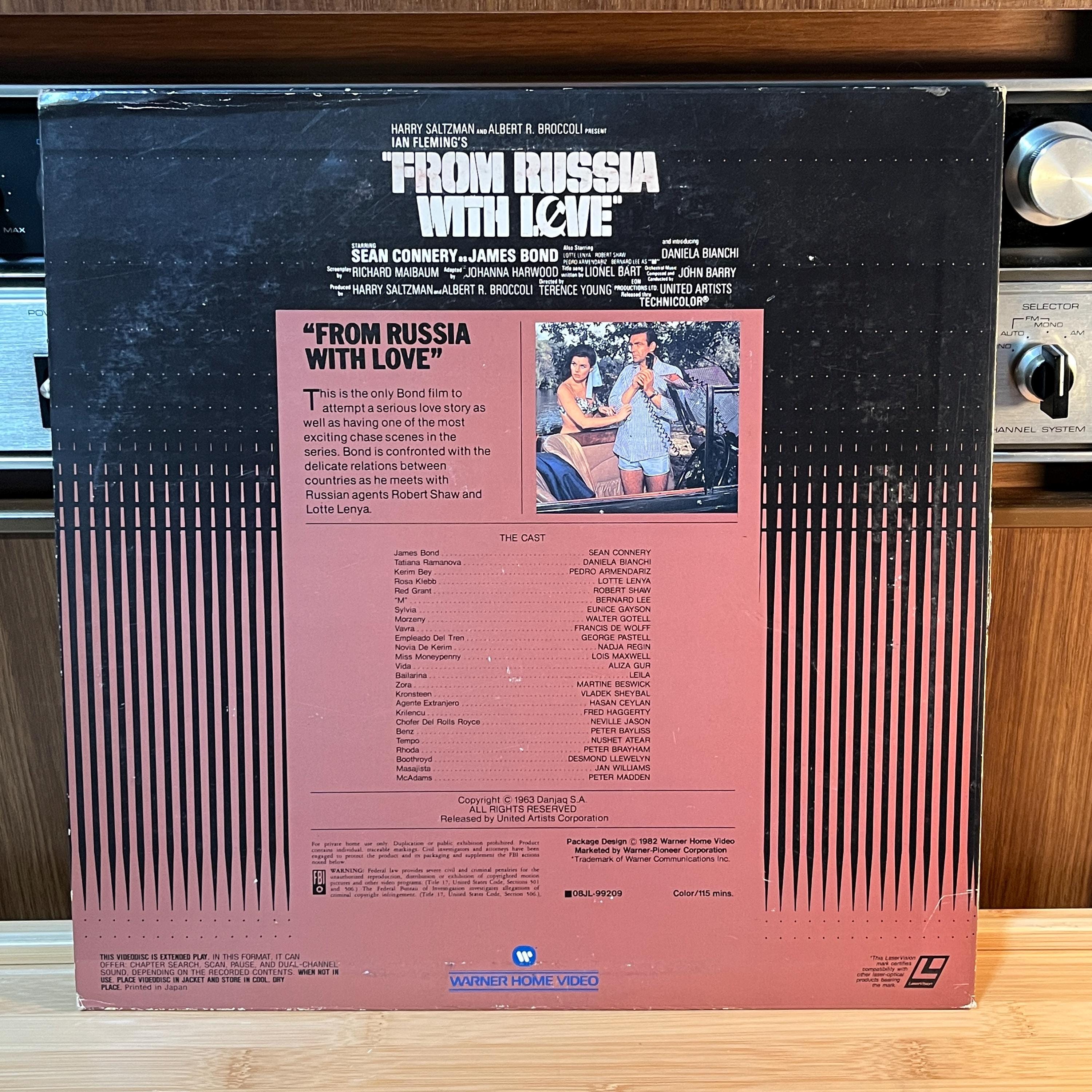 From Russia with Love LaserDisc | Japan Release | English Audio Japanese Subtitles | Cover & Insert