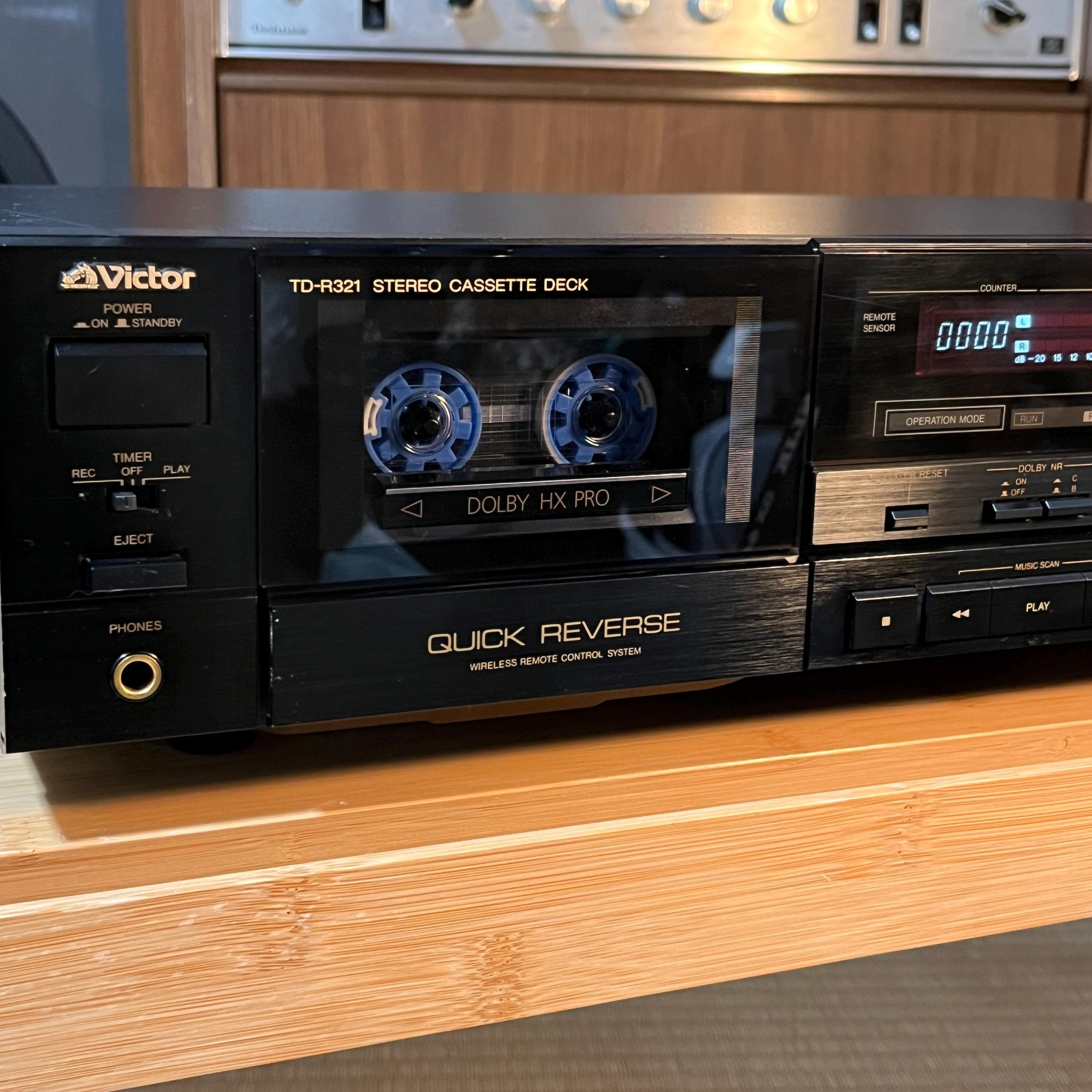 Victor JVC TD-R321 Cassette Deck | Auto Reverse | Dolby HX Pro | Working