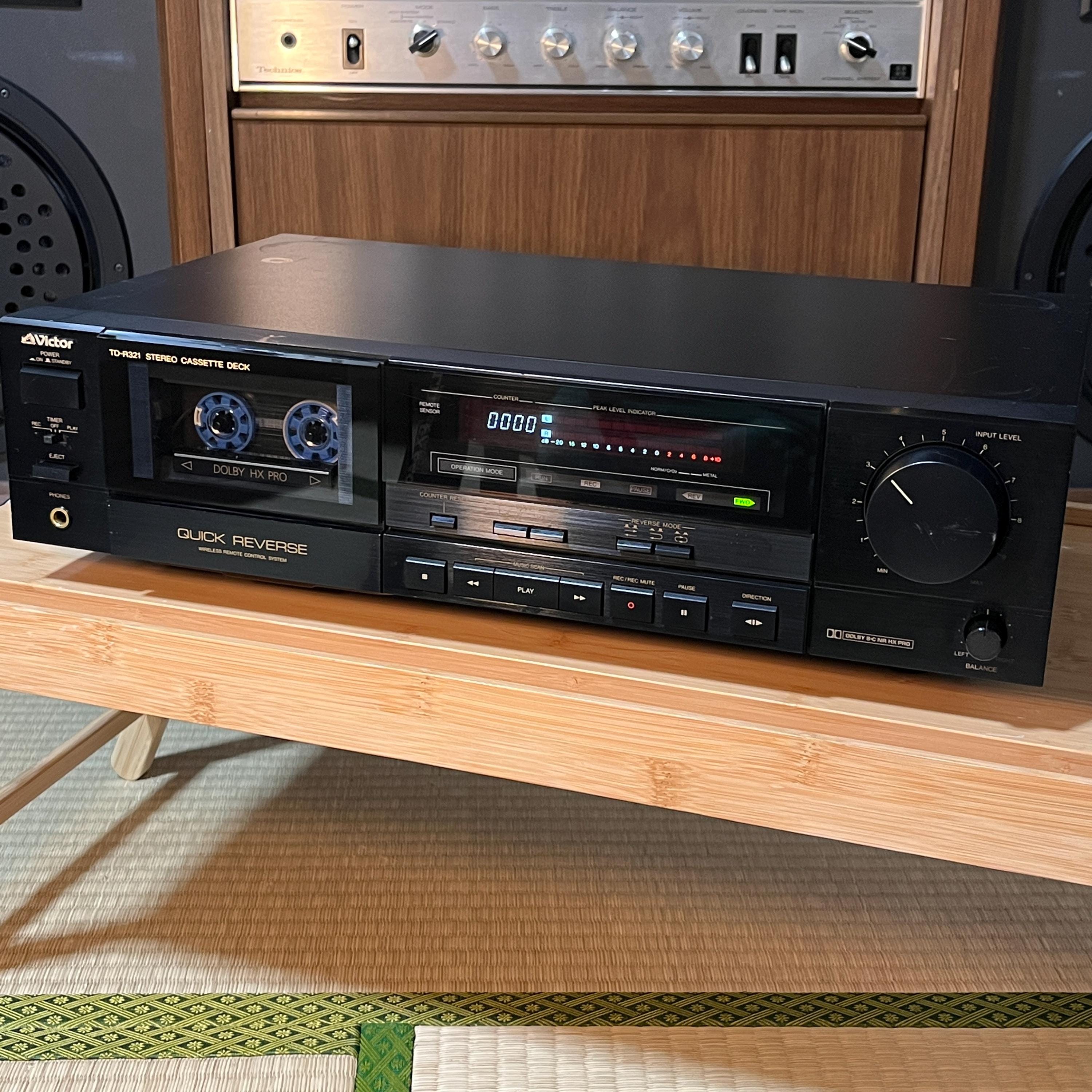 Victor JVC TD-R321 Cassette Deck | Auto Reverse | Dolby HX Pro | Working