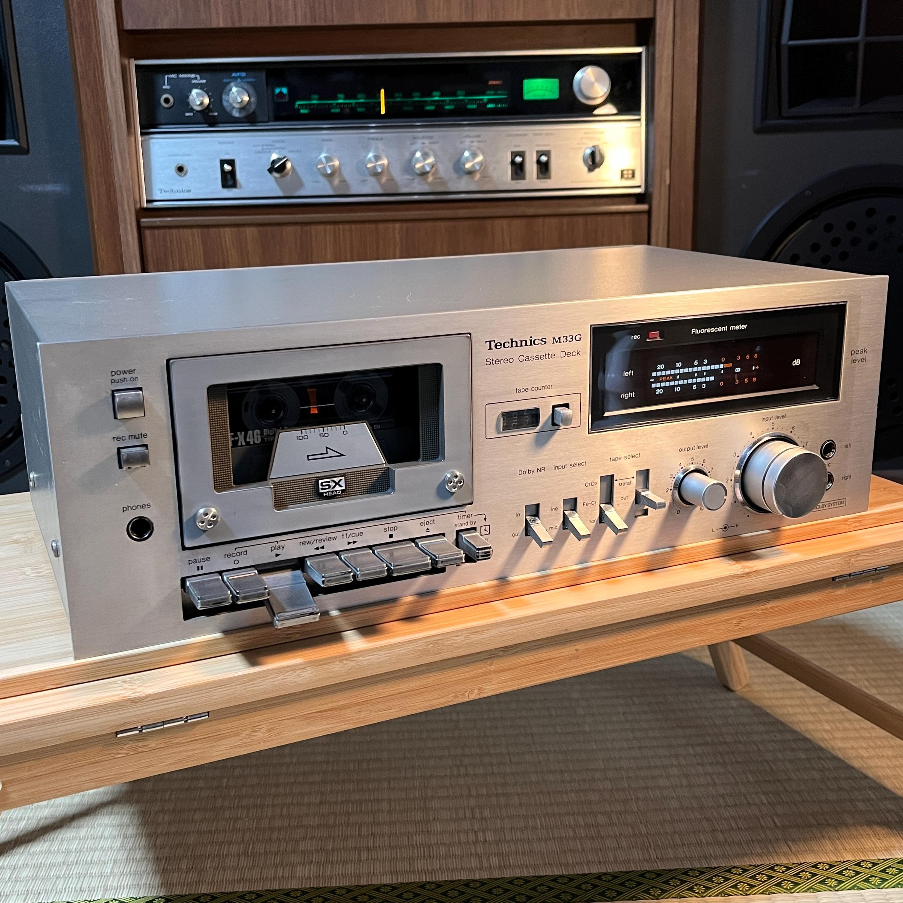 Technics RS-M33G Cassette Deck | Vintage Hi-Fi Tape Deck | Cleaned & Restored