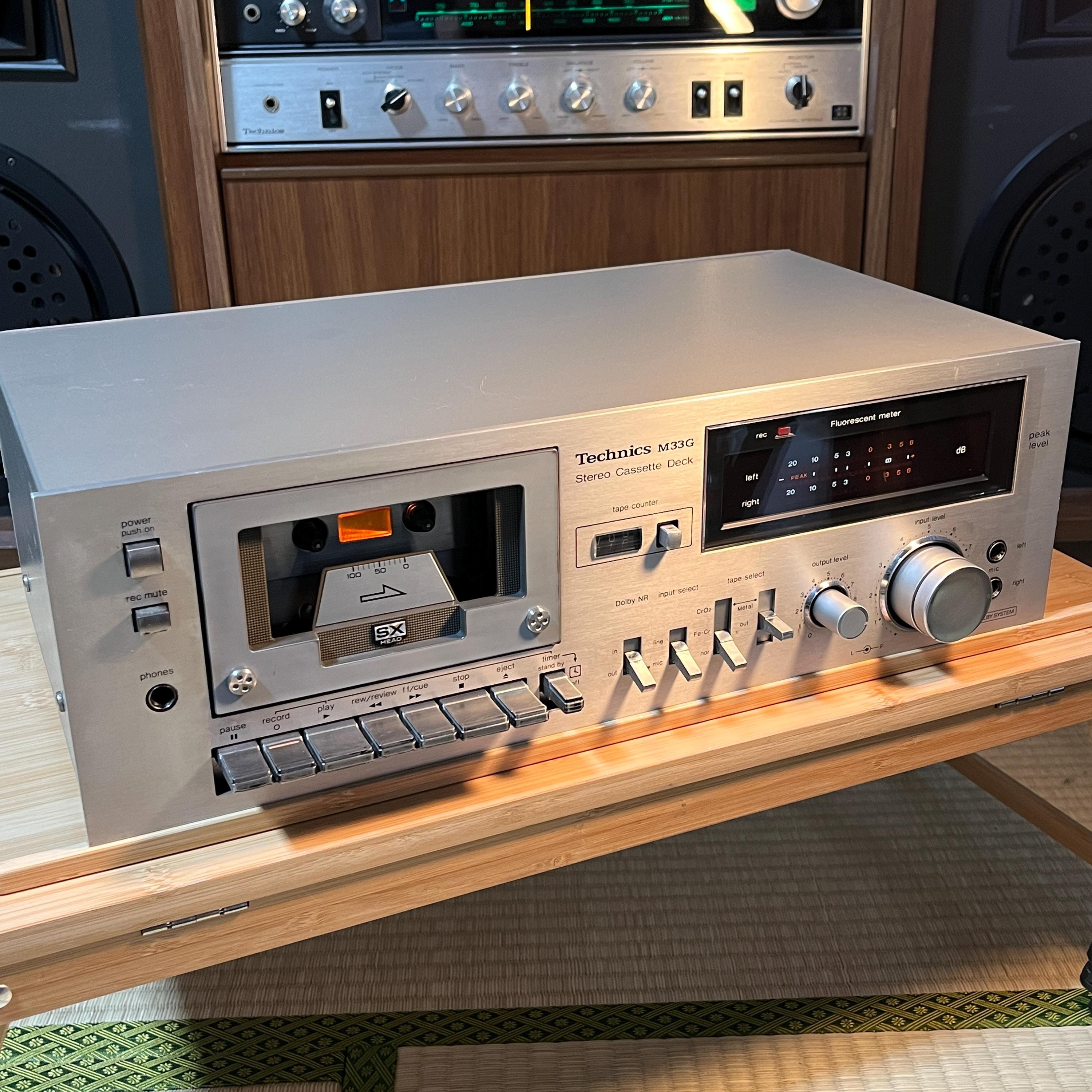 Technics RS-M33G Cassette Deck | Vintage Hi-Fi Tape Deck | Cleaned & Restored