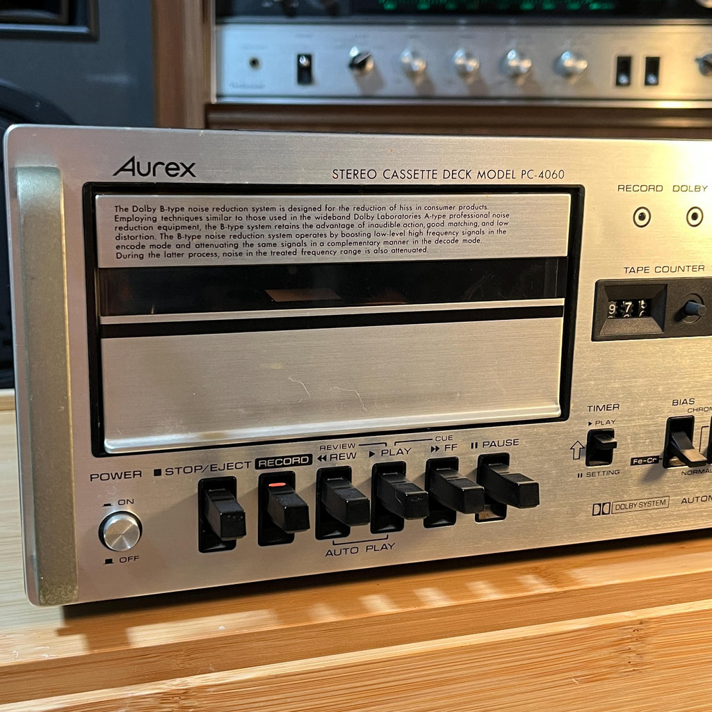 Aurex PC-4060 Cassette Deck | Vintage 1976 Toshiba HiFi | For Repair