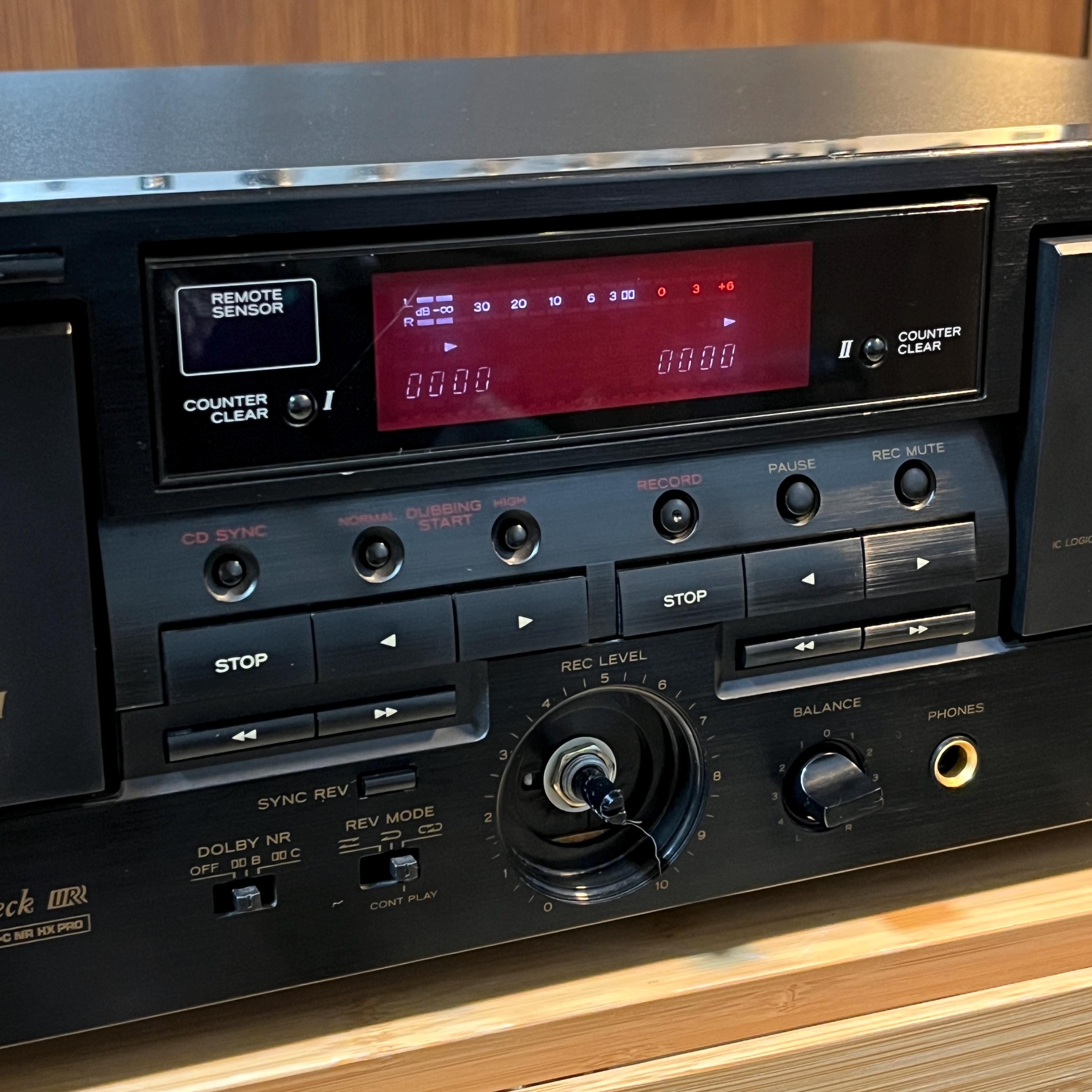 TEAC W-760R Double Cassette Deck | Right Deck Working | Left Not | AS-IS